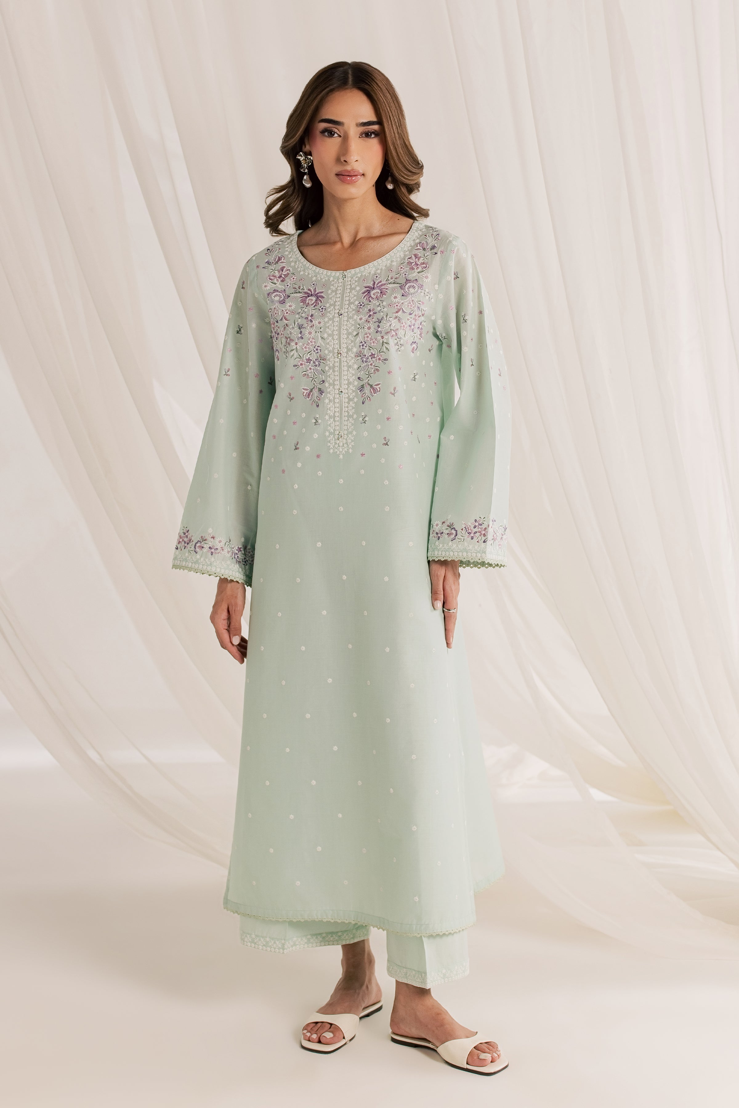 Pearl Harbor 2Pc - Embroidered Lawn Dress
