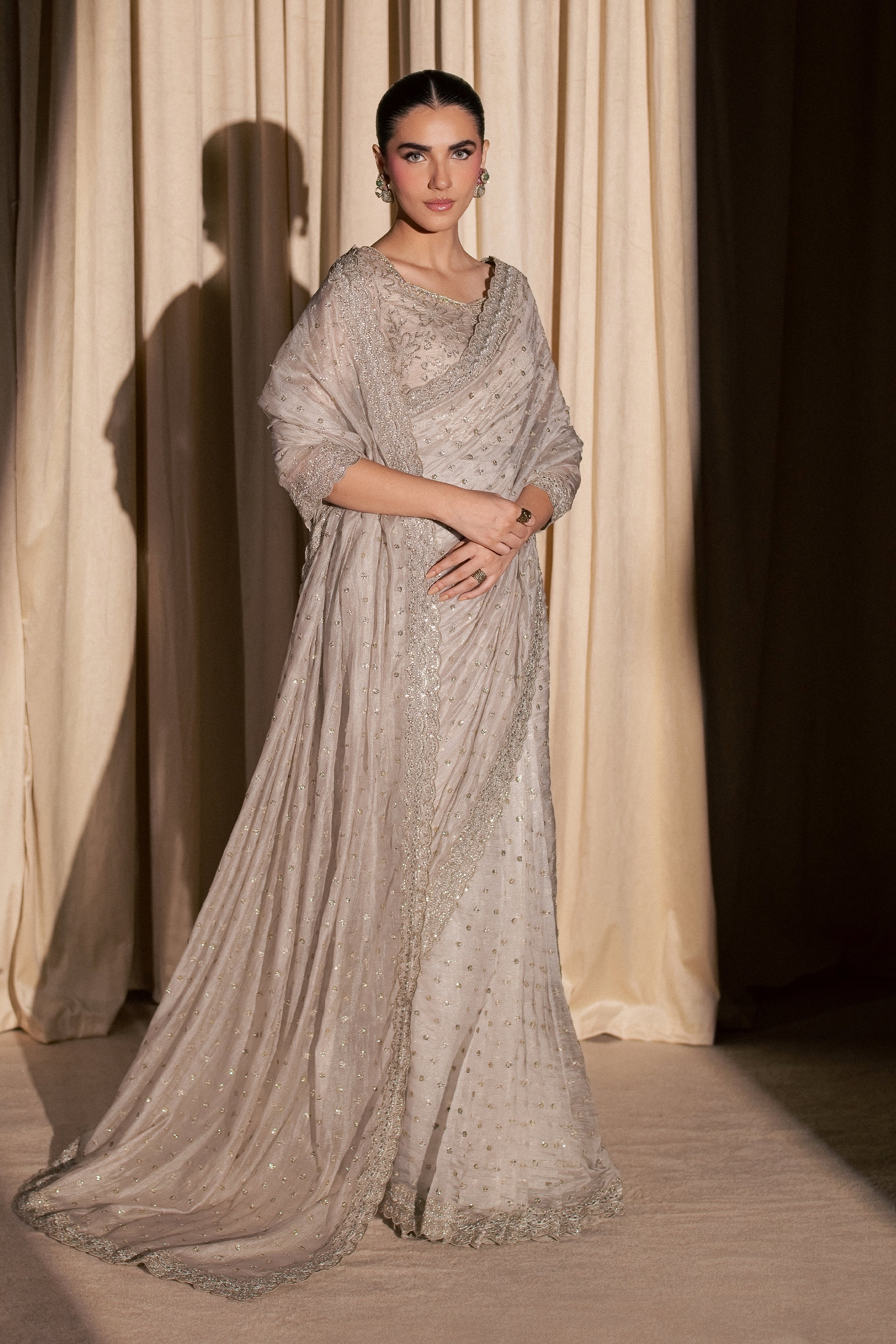 Khuwab Sarree 3Pc - Festive Luxe Pret