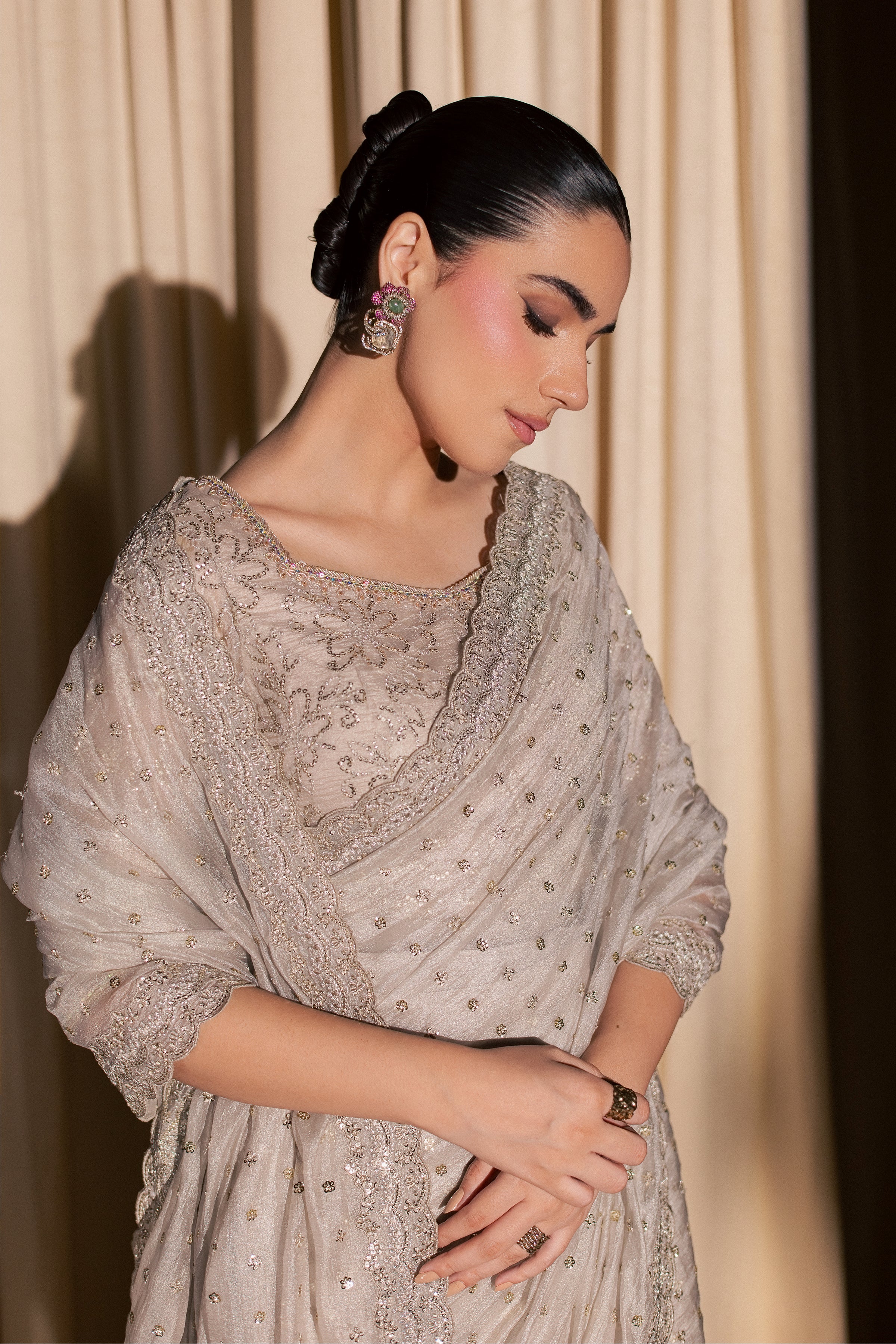 Khuwab Sarree 3Pc - Festive Luxe Pret