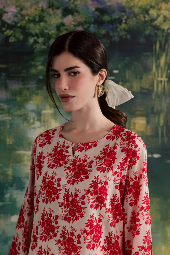 Cardi 2Pc - Printed Lawn Dress