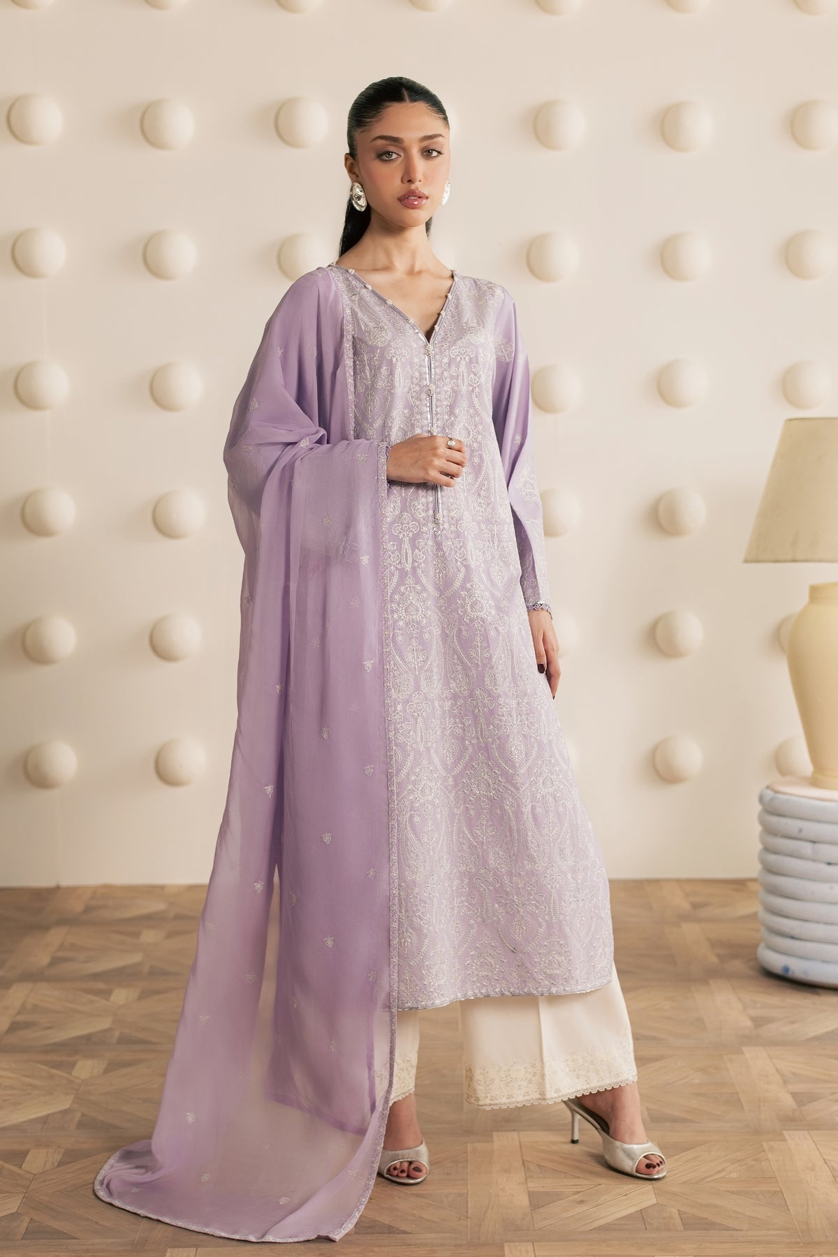 Silwat 3Pc - Embroidered Cambric Pret