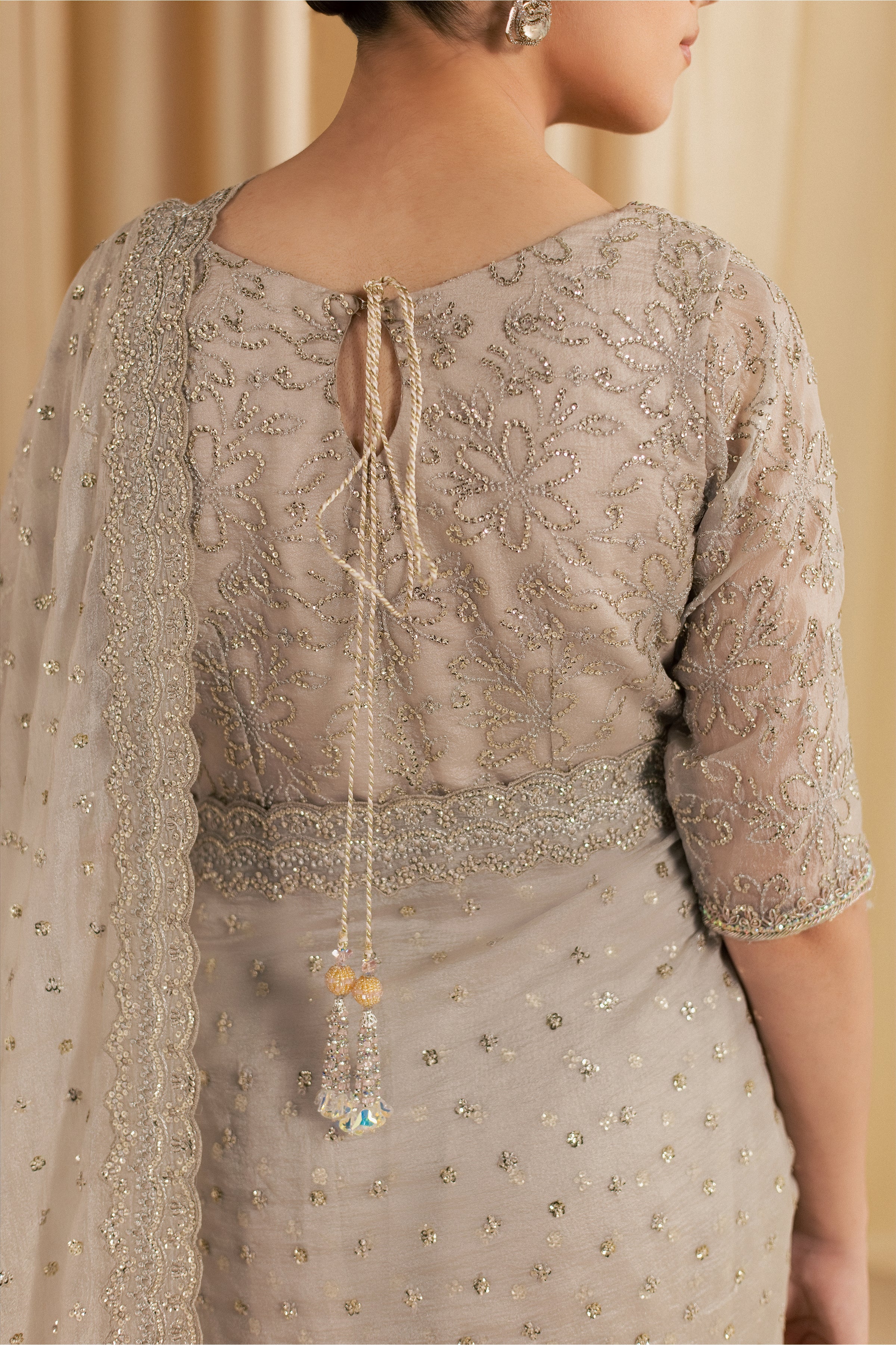 Khuwab Sarree 3Pc - Festive Luxe Pret