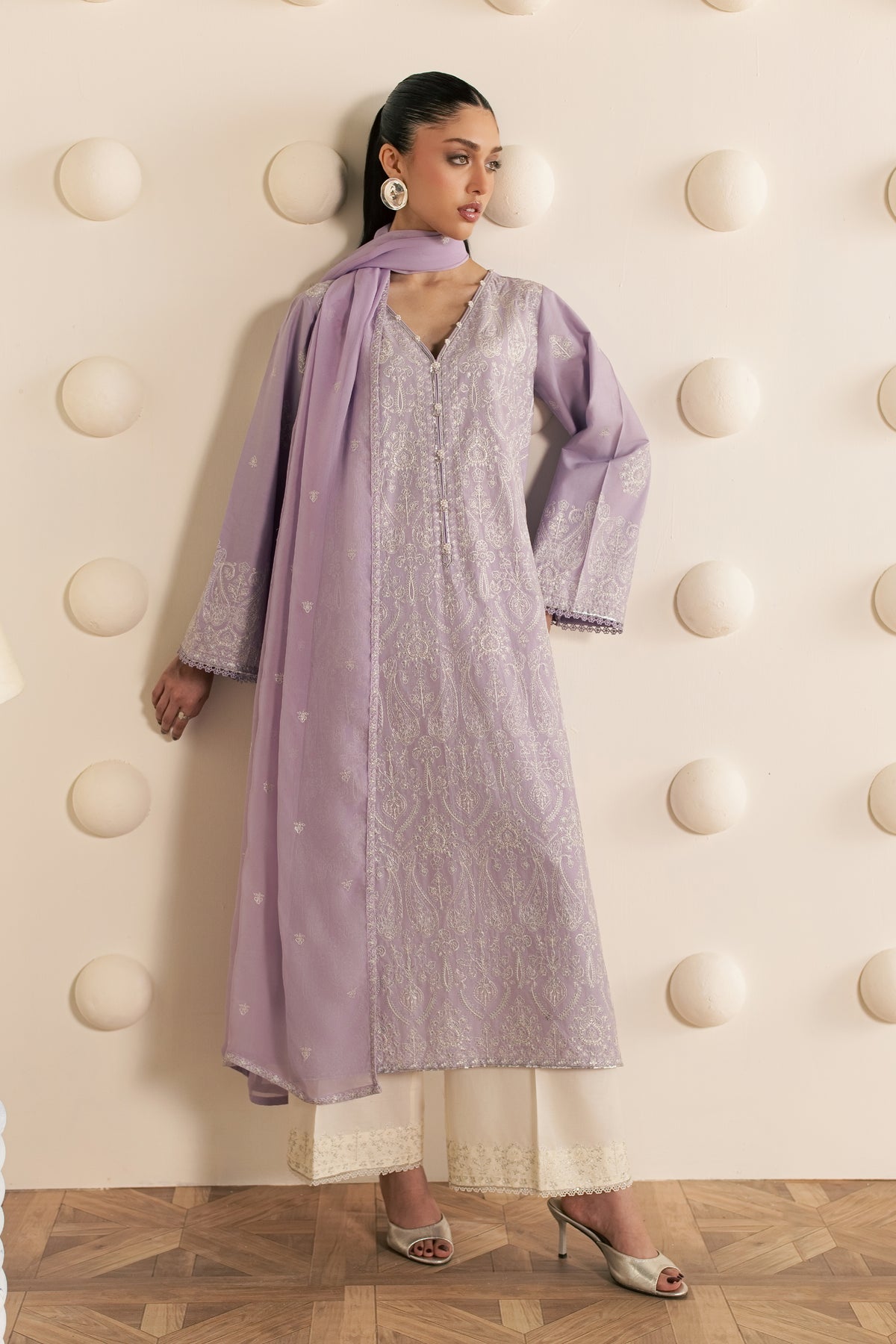 Silwat 3Pc - Embroidered Cambric Pret