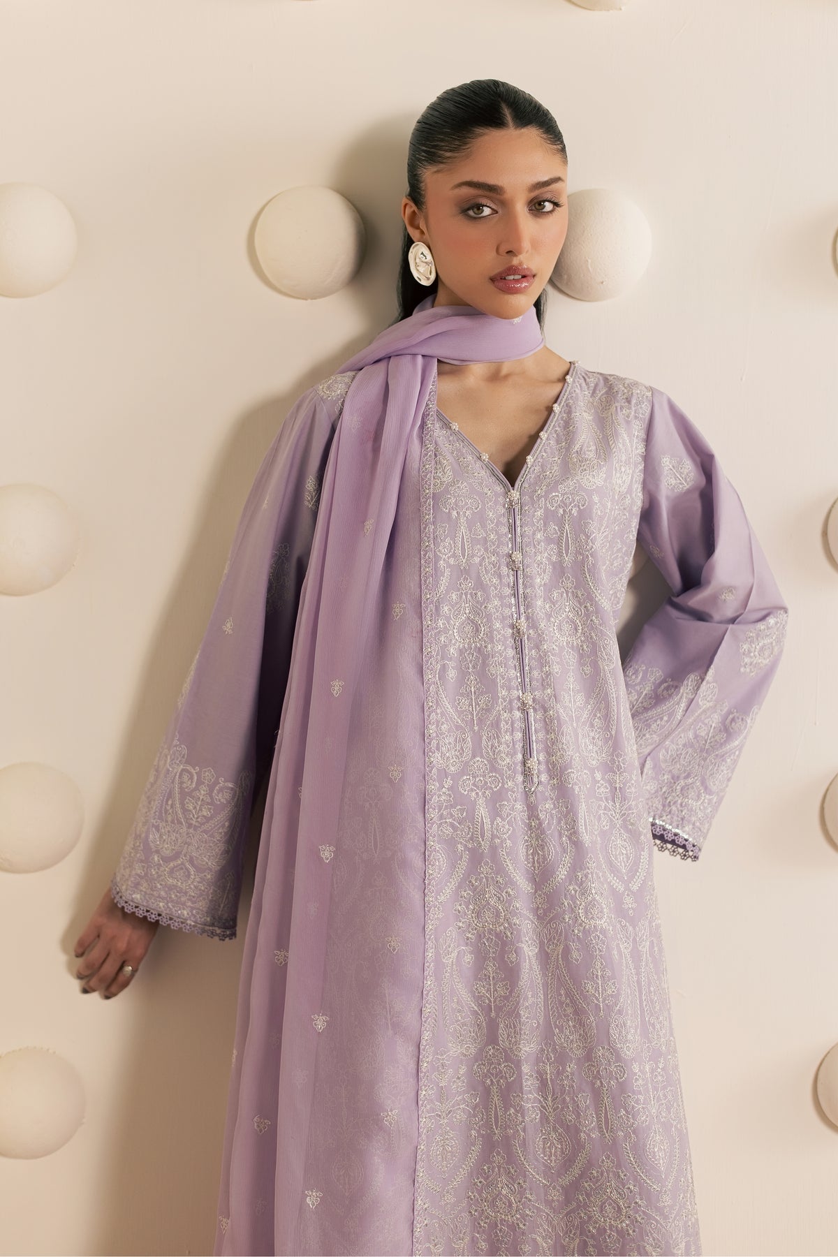 Silwat 3Pc - Embroidered Cambric Pret