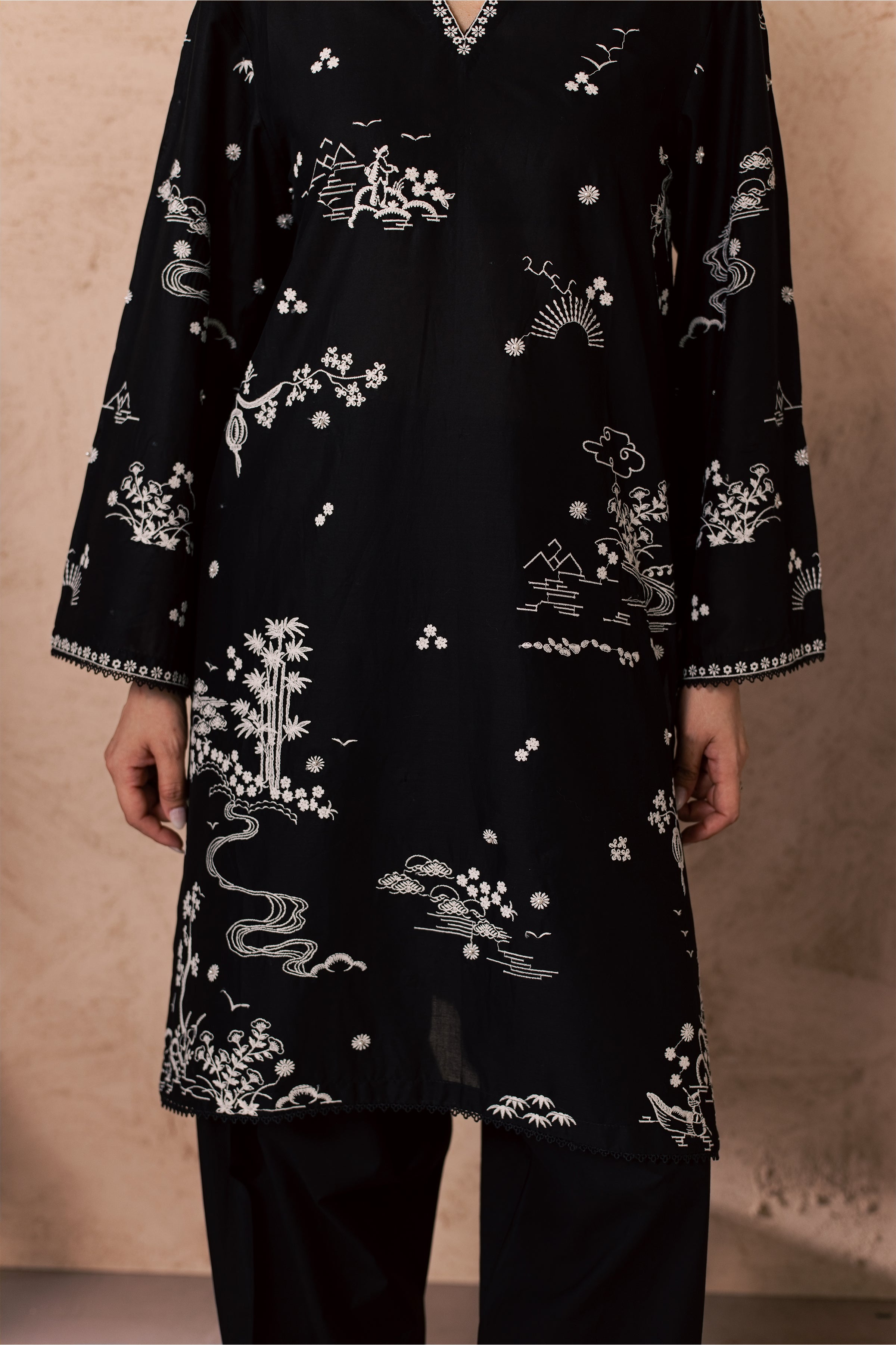Elan 2Pc - Embroidered Lawn Dress