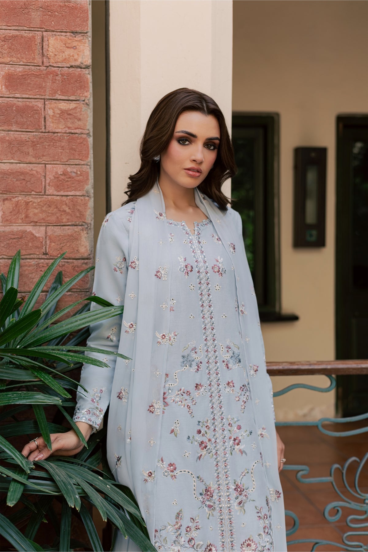 Ruite 3Pc - Embroidered Khaddar Pret
