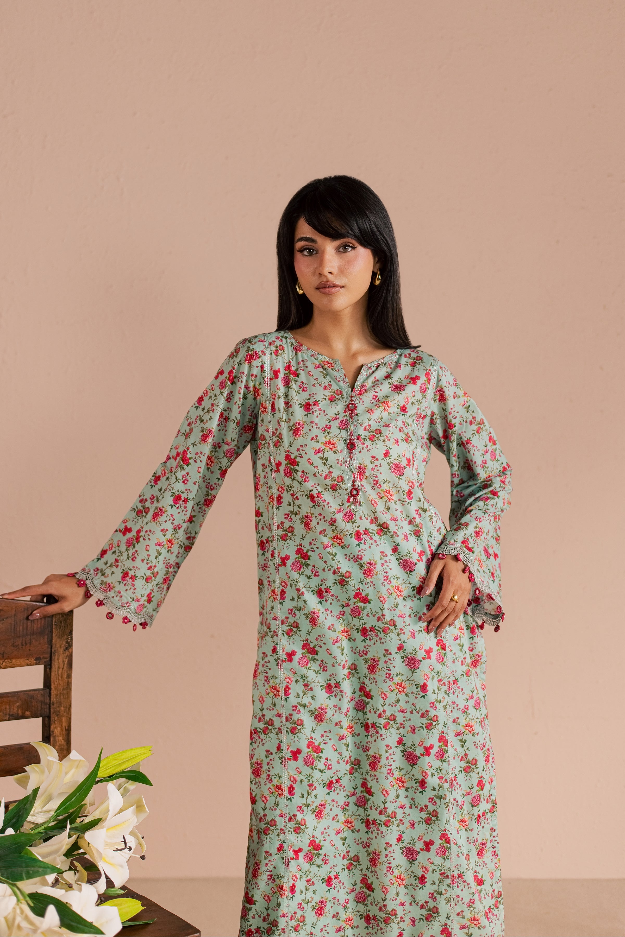 Shirleen 2Pc - Printed Lawn Dress