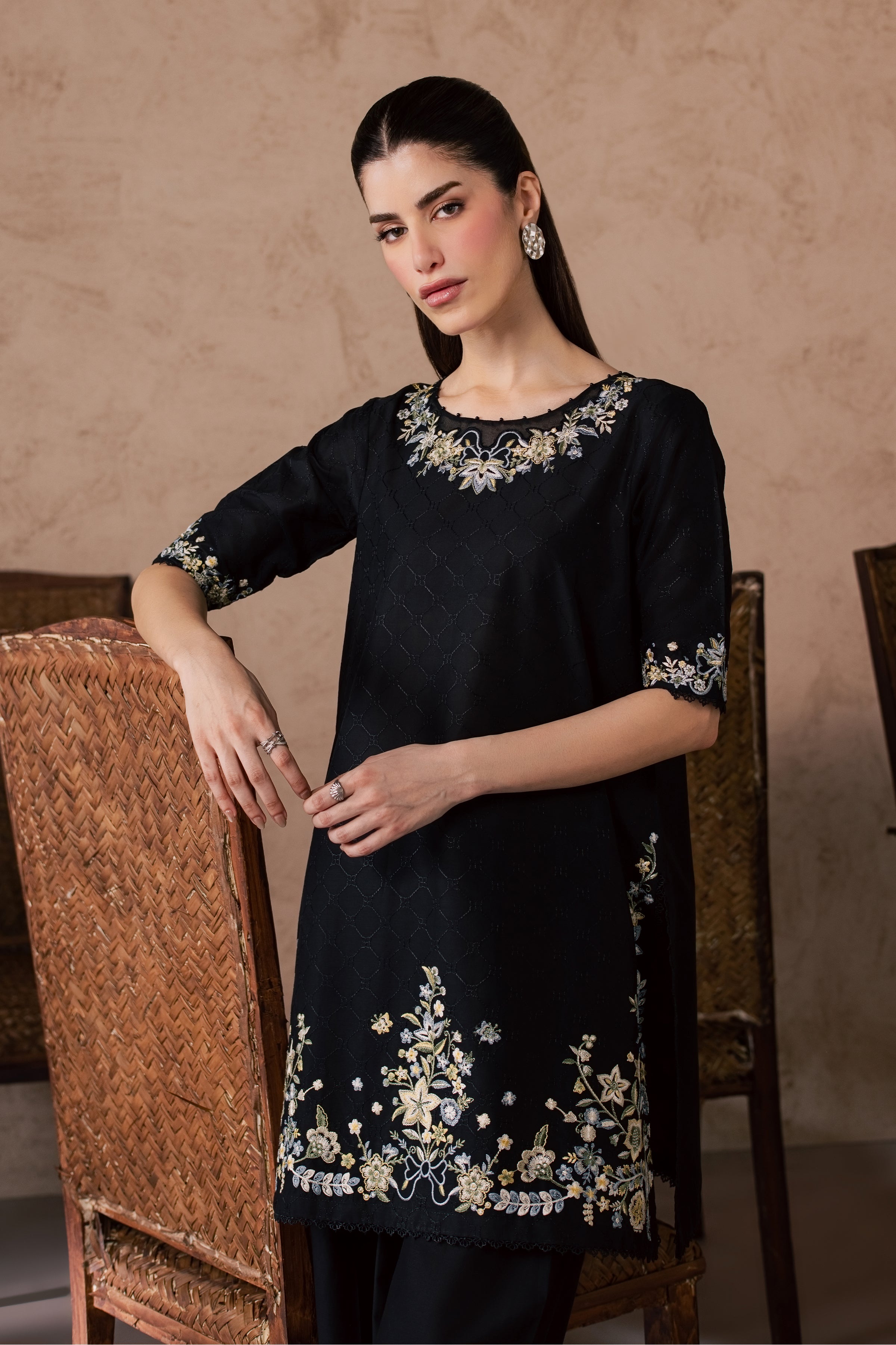 Venom Veil 2Pc - Embroidered Lawn Dress