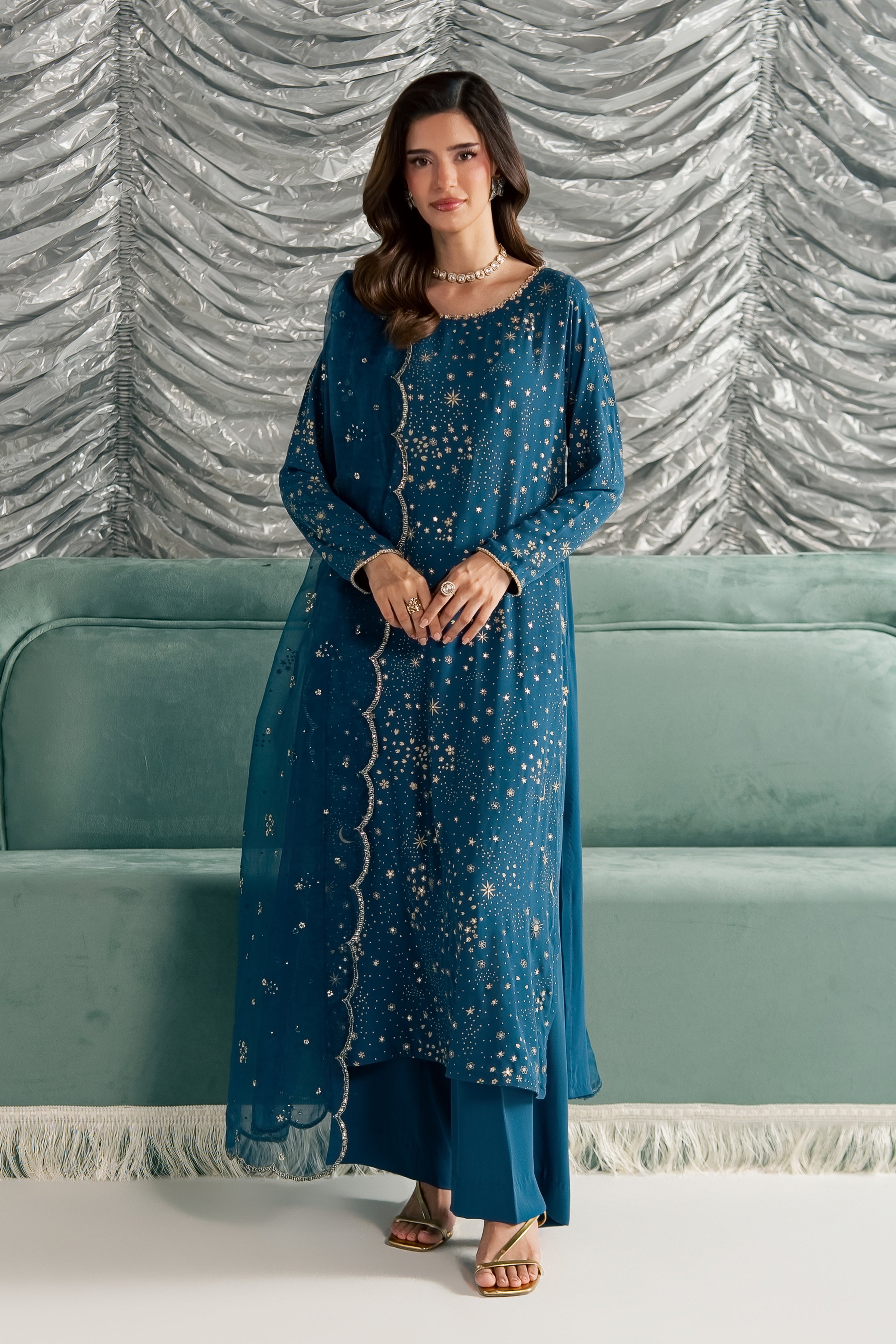 Aalana 3Pc - Festive Luxe Pret