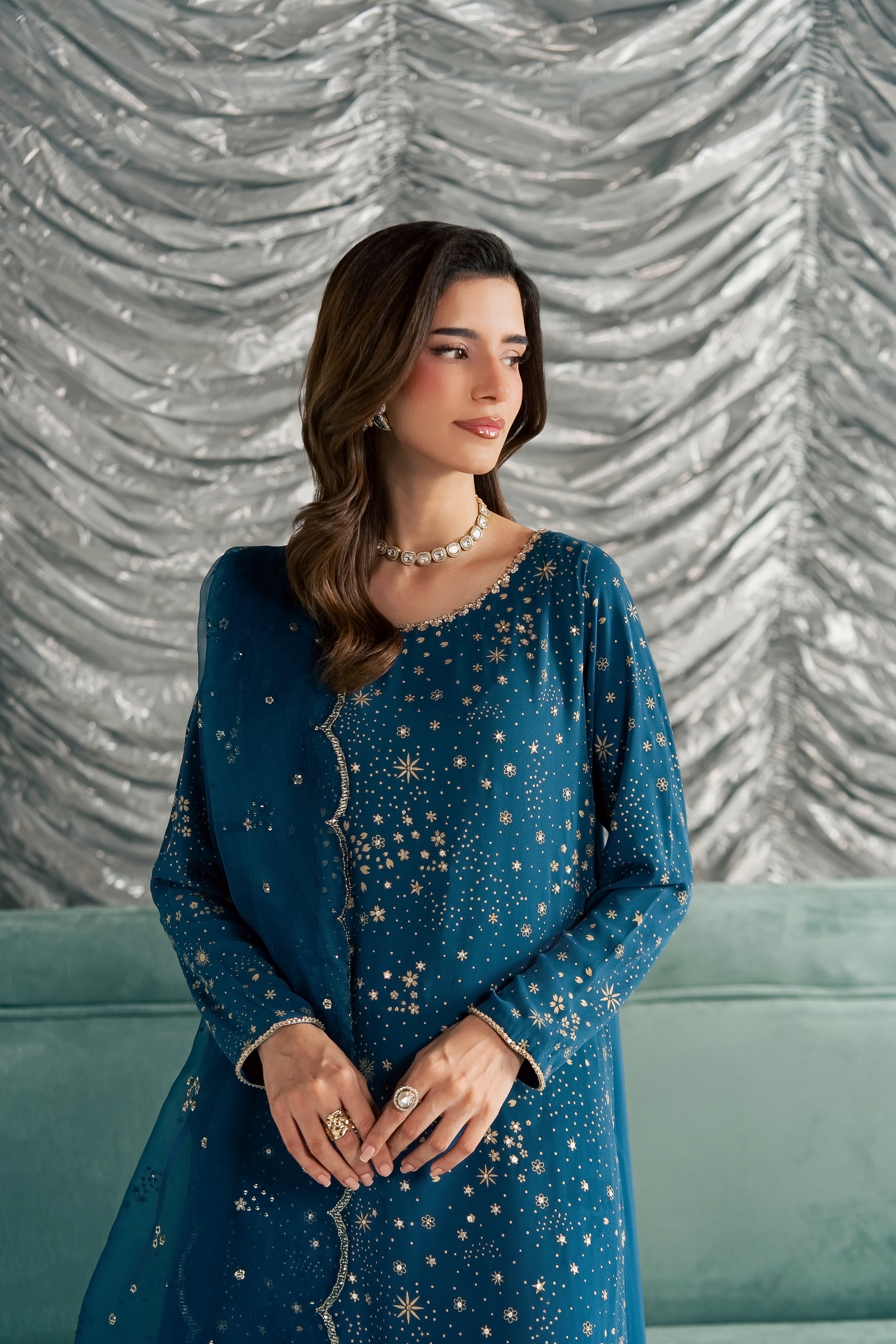 Aalana 3Pc - Festive Luxe Pret