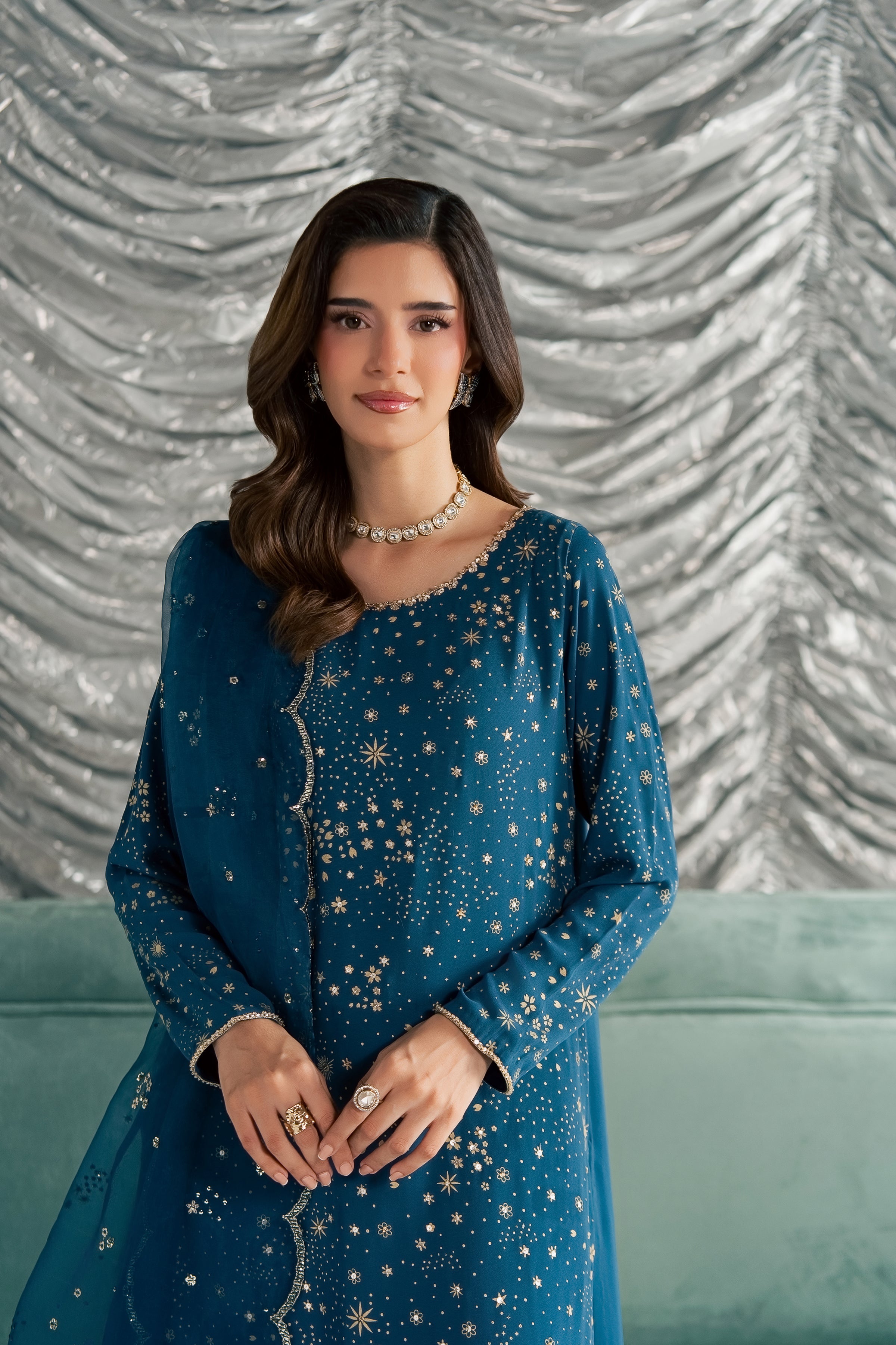 Aalana 3Pc - Festive Luxe Pret