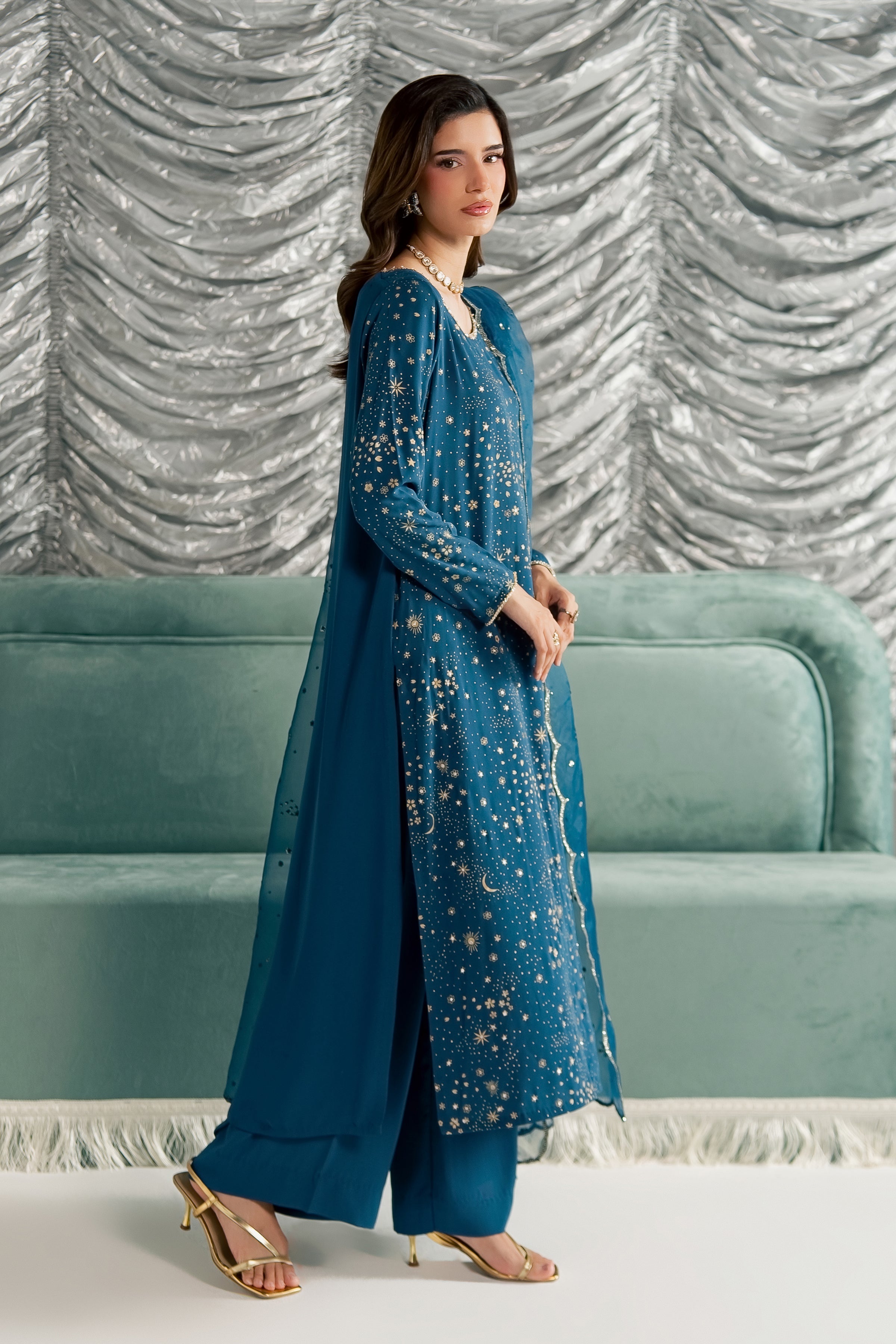 Aalana 3Pc - Festive Luxe Pret
