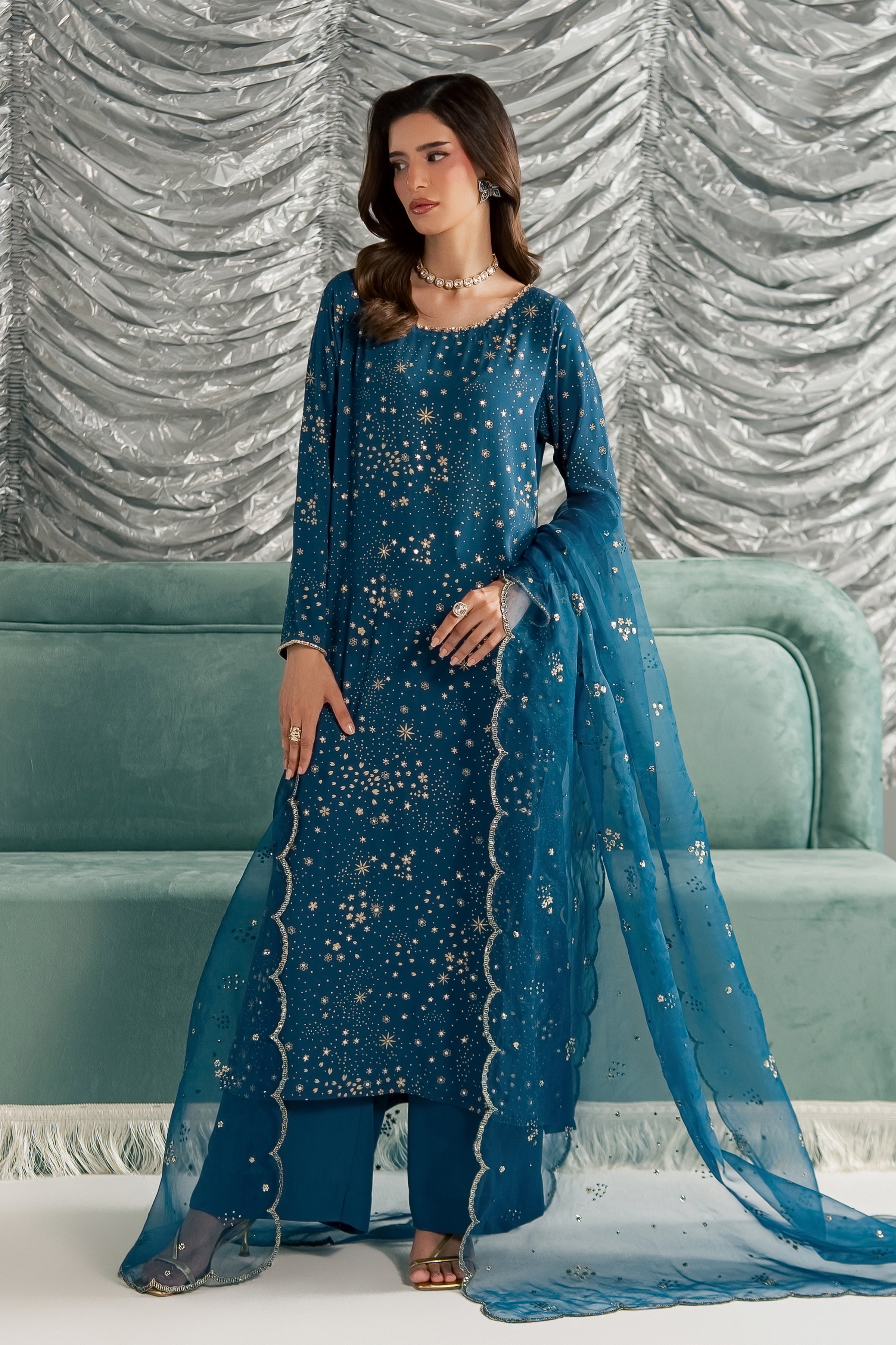 Aalana 3Pc - Festive Luxe Pret