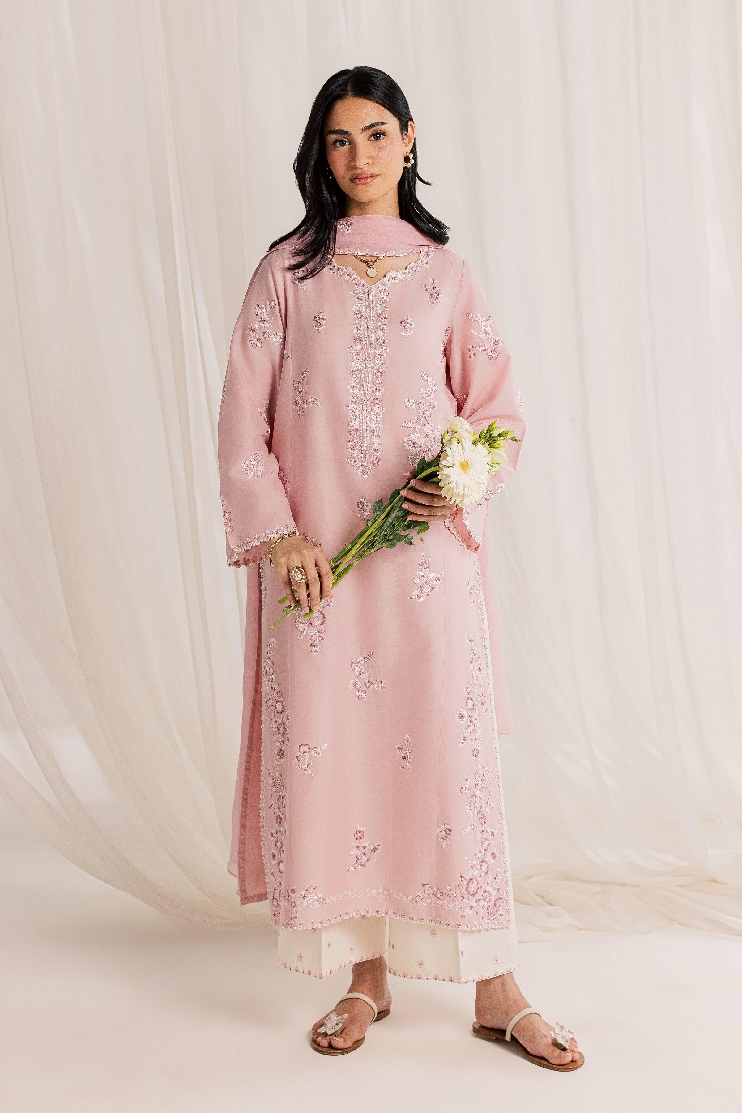 Seda 3Pc - Embroidered Lawn Dress