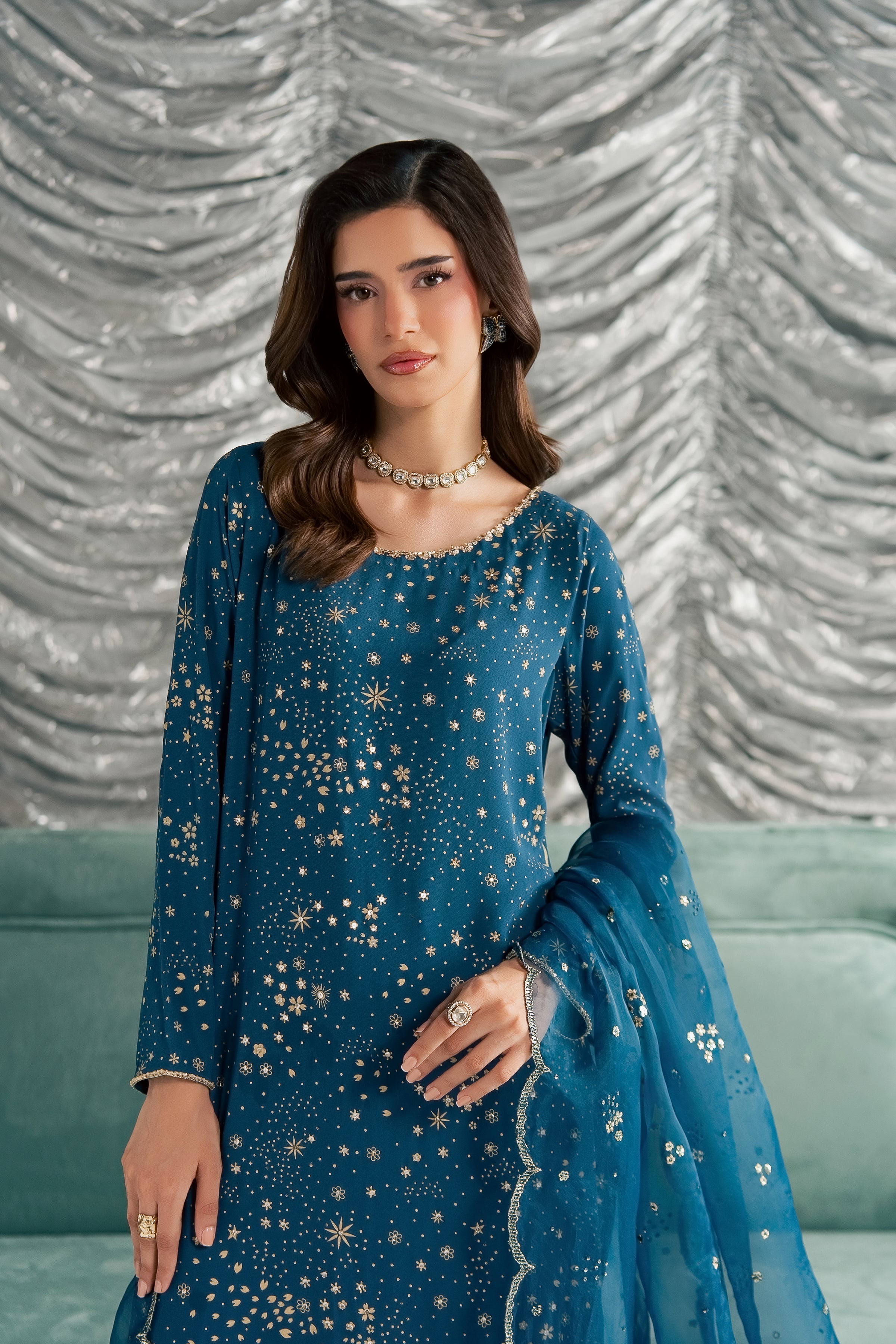 Aalana 3Pc - Festive Luxe Pret