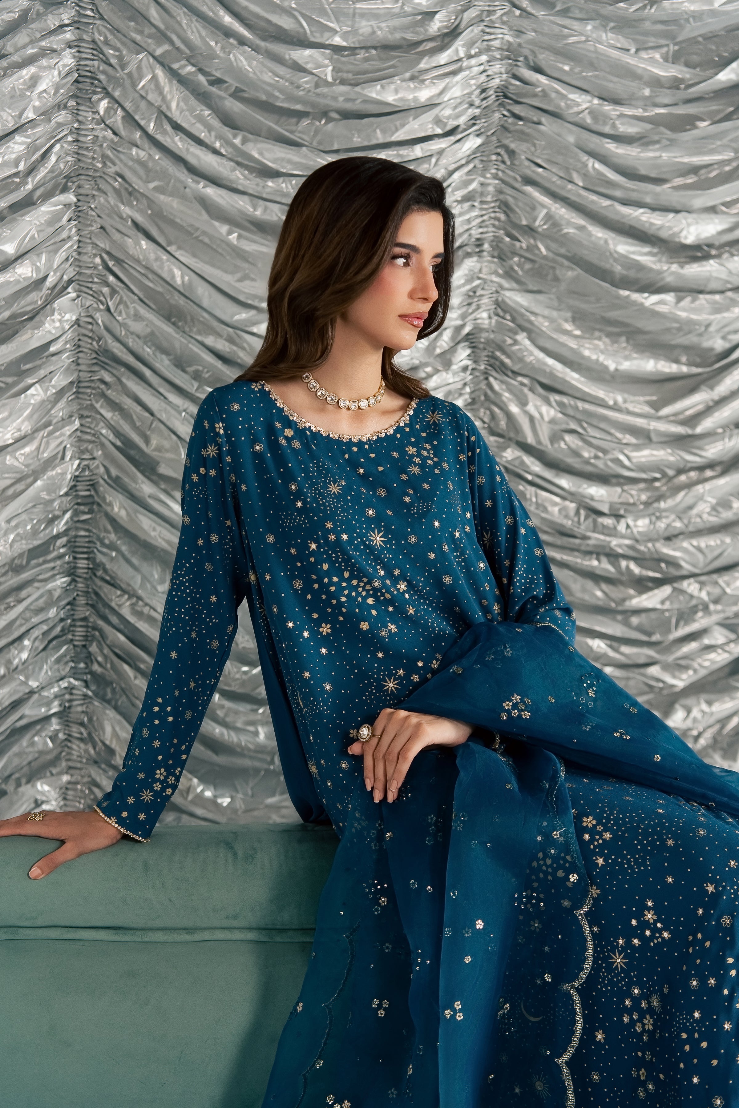 Aalana 3Pc - Festive Luxe Pret