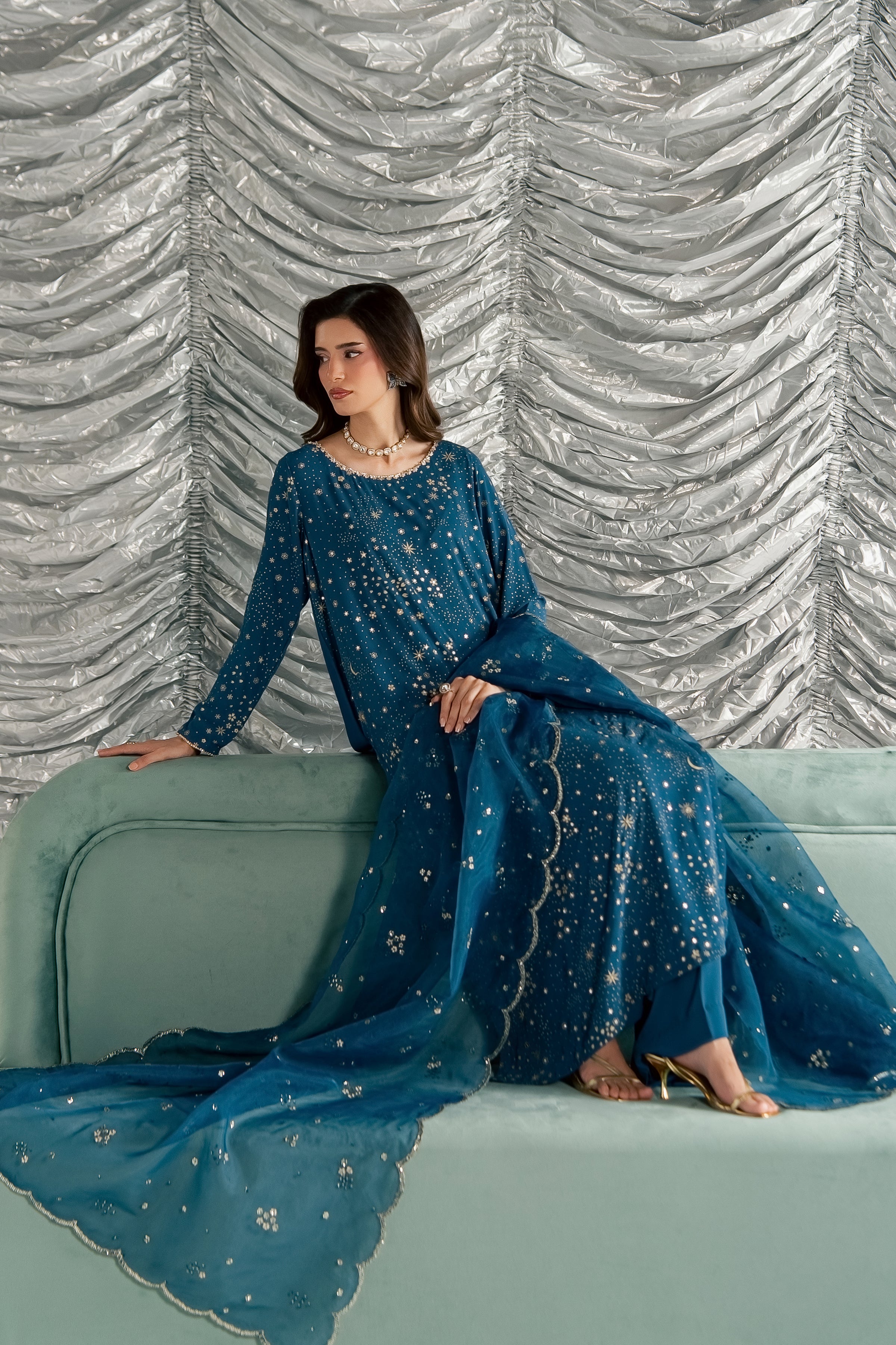 Aalana 3Pc - Festive Luxe Pret