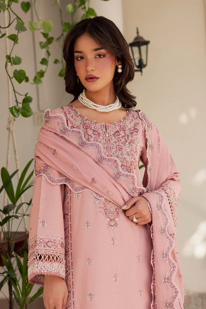 Gulzaar 3Pc - Embroidered Khaddar Dress