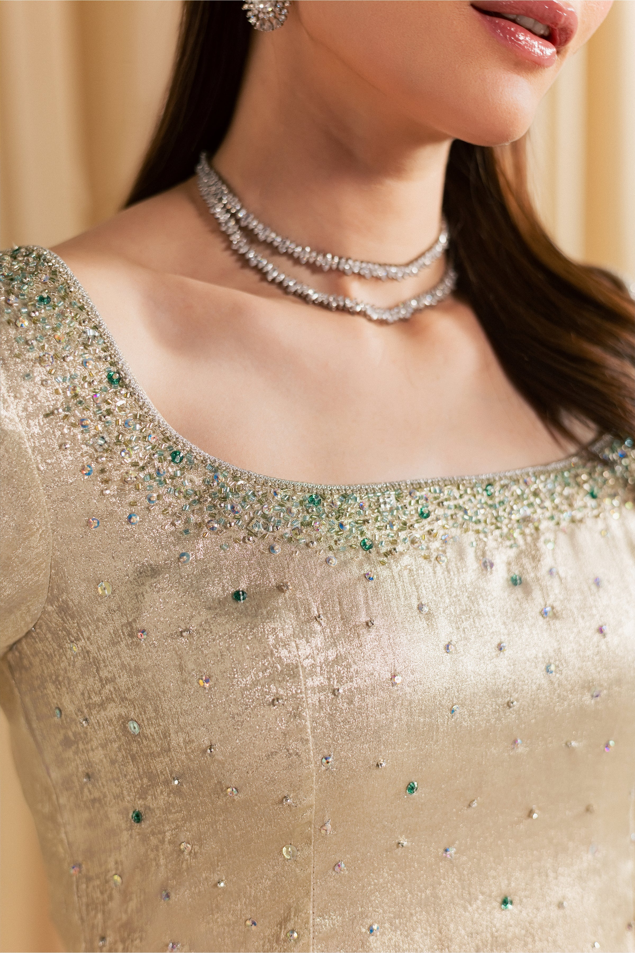 Gold Pearly 2Pc - Festive Luxe Pret