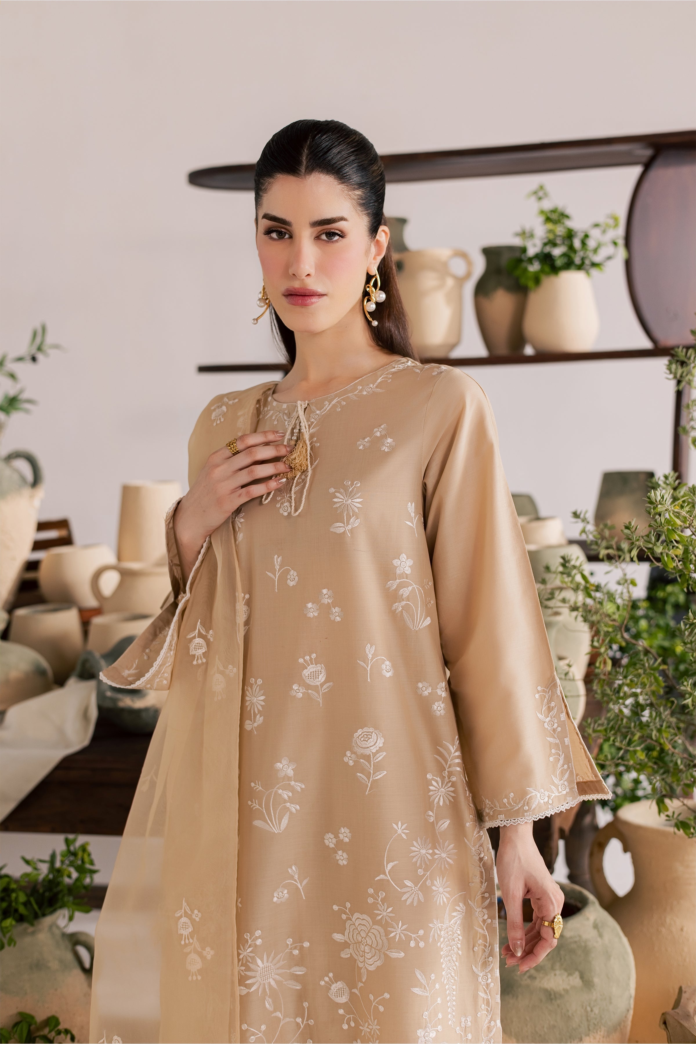 Miami 3Pc - Embroidered Lawn Dress