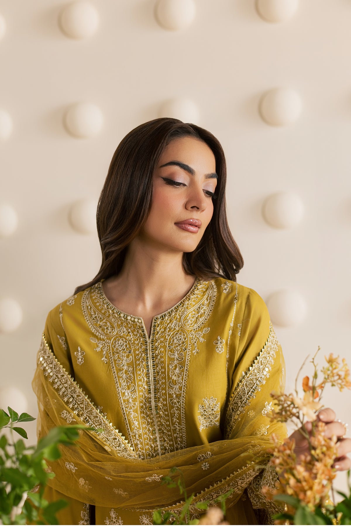 Laiya 3Pc - Embroidered Cambric Pret