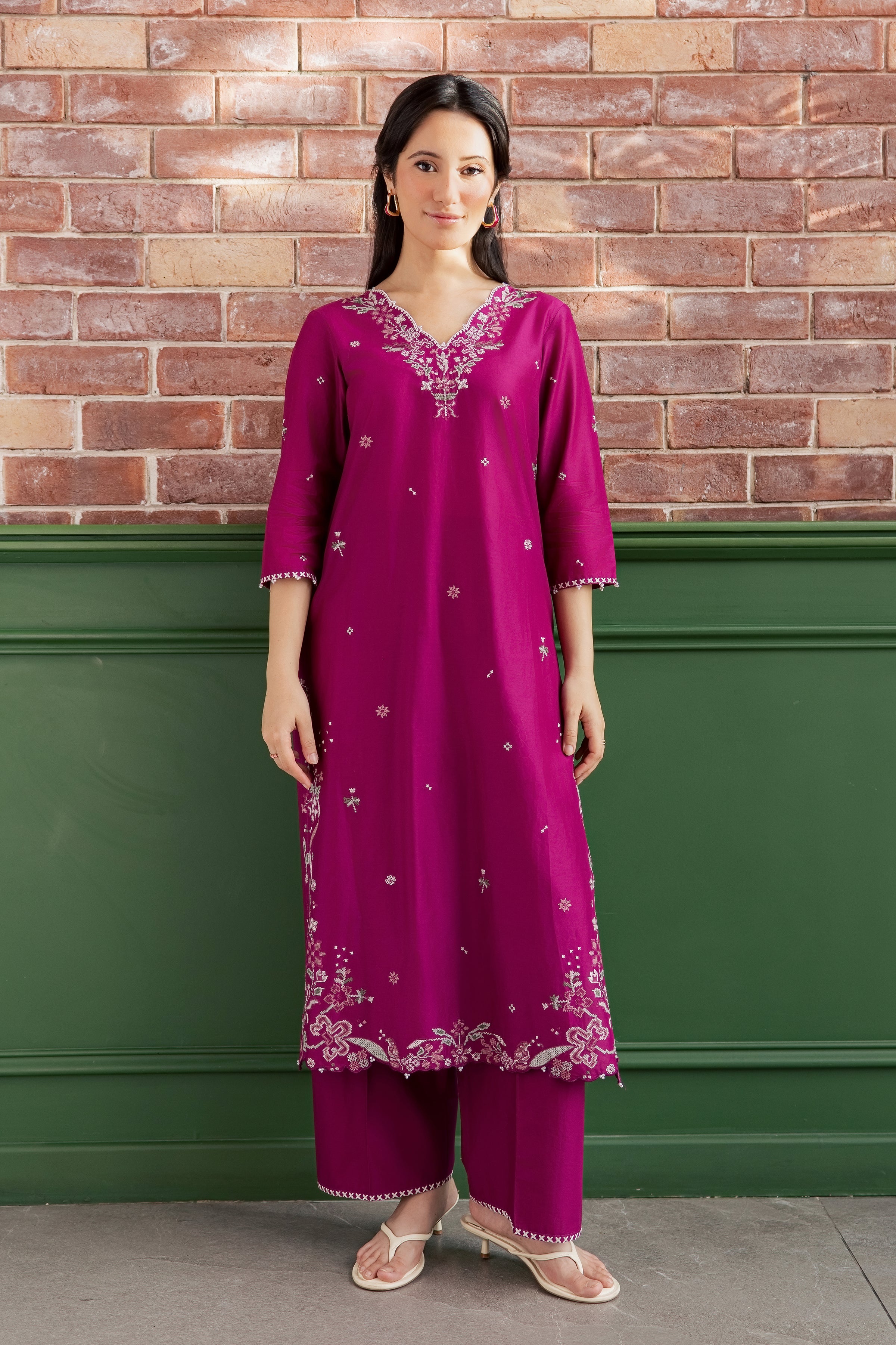 Ada 2Pc - Embroidered Lawn Dress