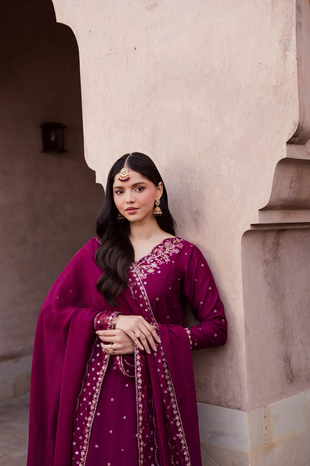 CherryBerry 3Pc - Festive Embroidered Lawn