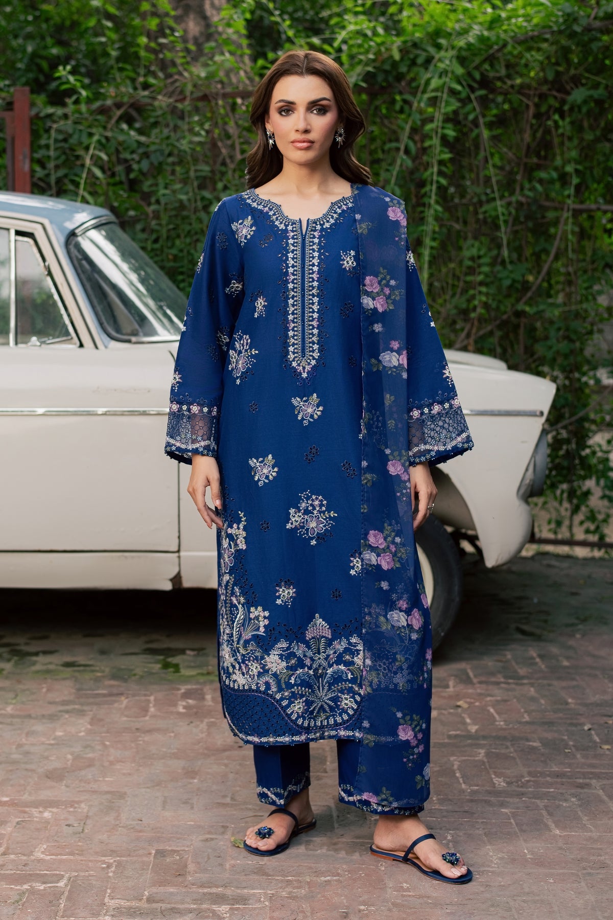 Pasni 3Pc - Embroidered Khaddar Pret