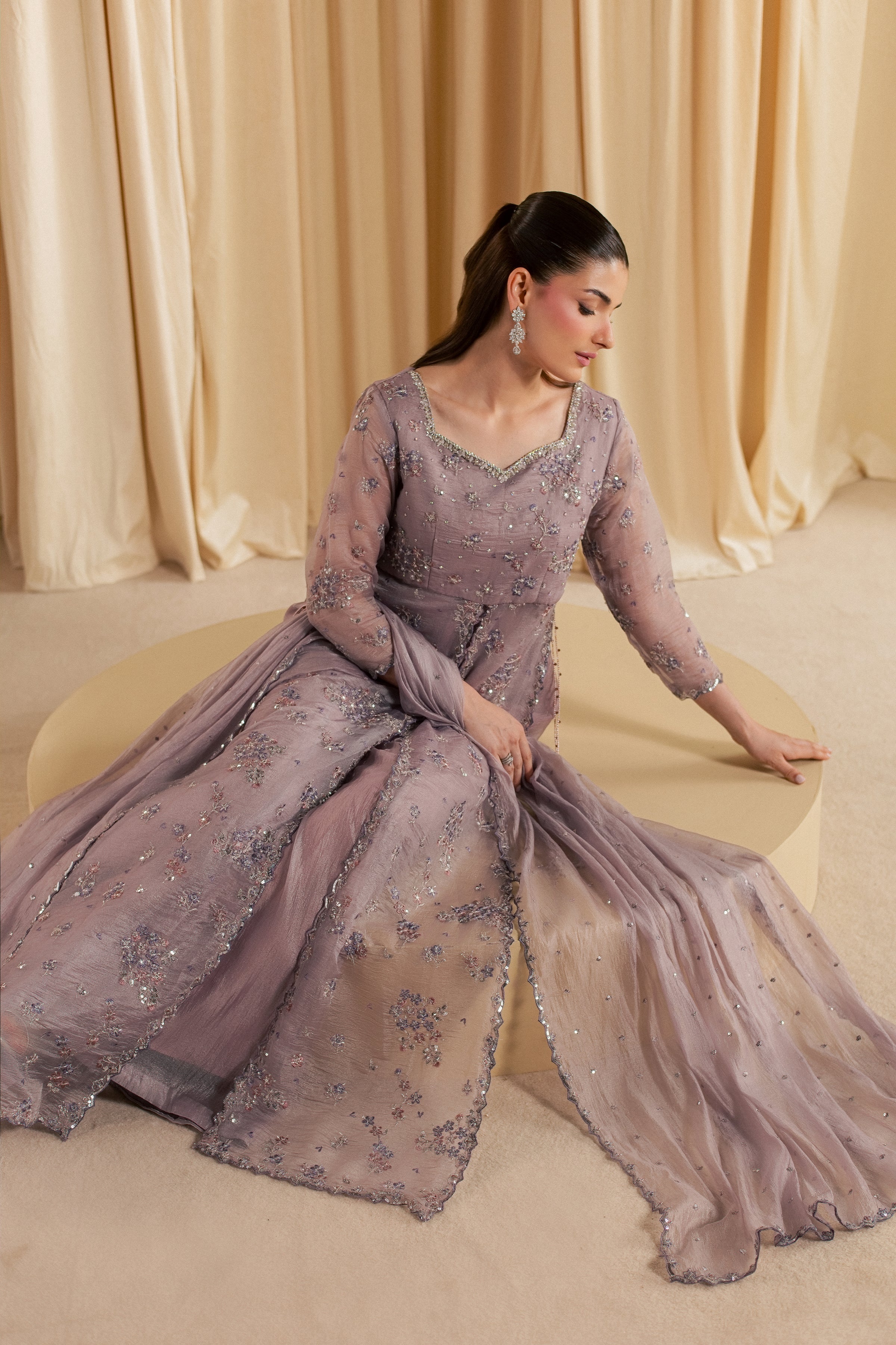 Lilac Periwinkle 3Pc - Festive Luxe Pret