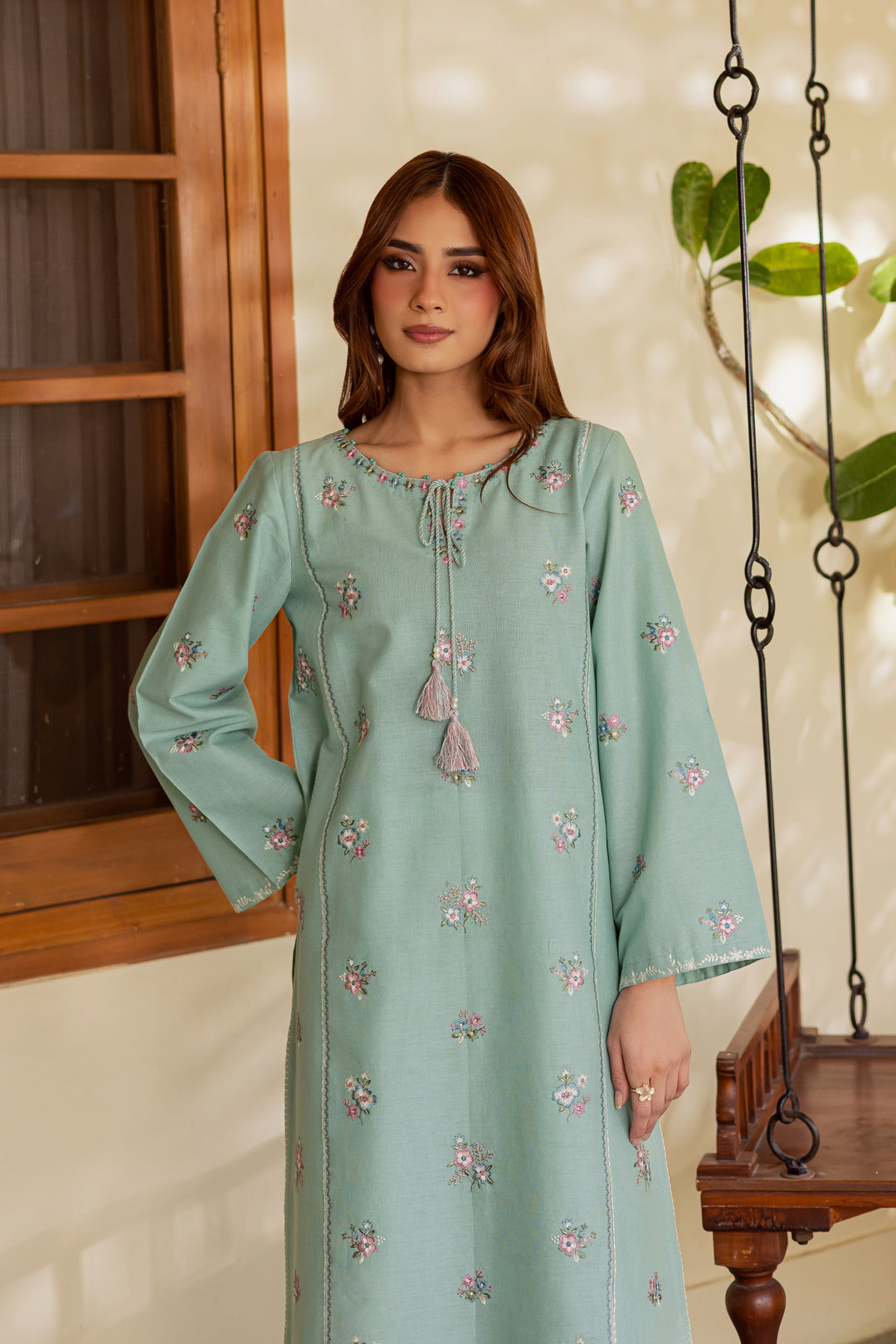 Fairy Meadows 2Pc - Embroidered Khaddar Dress
