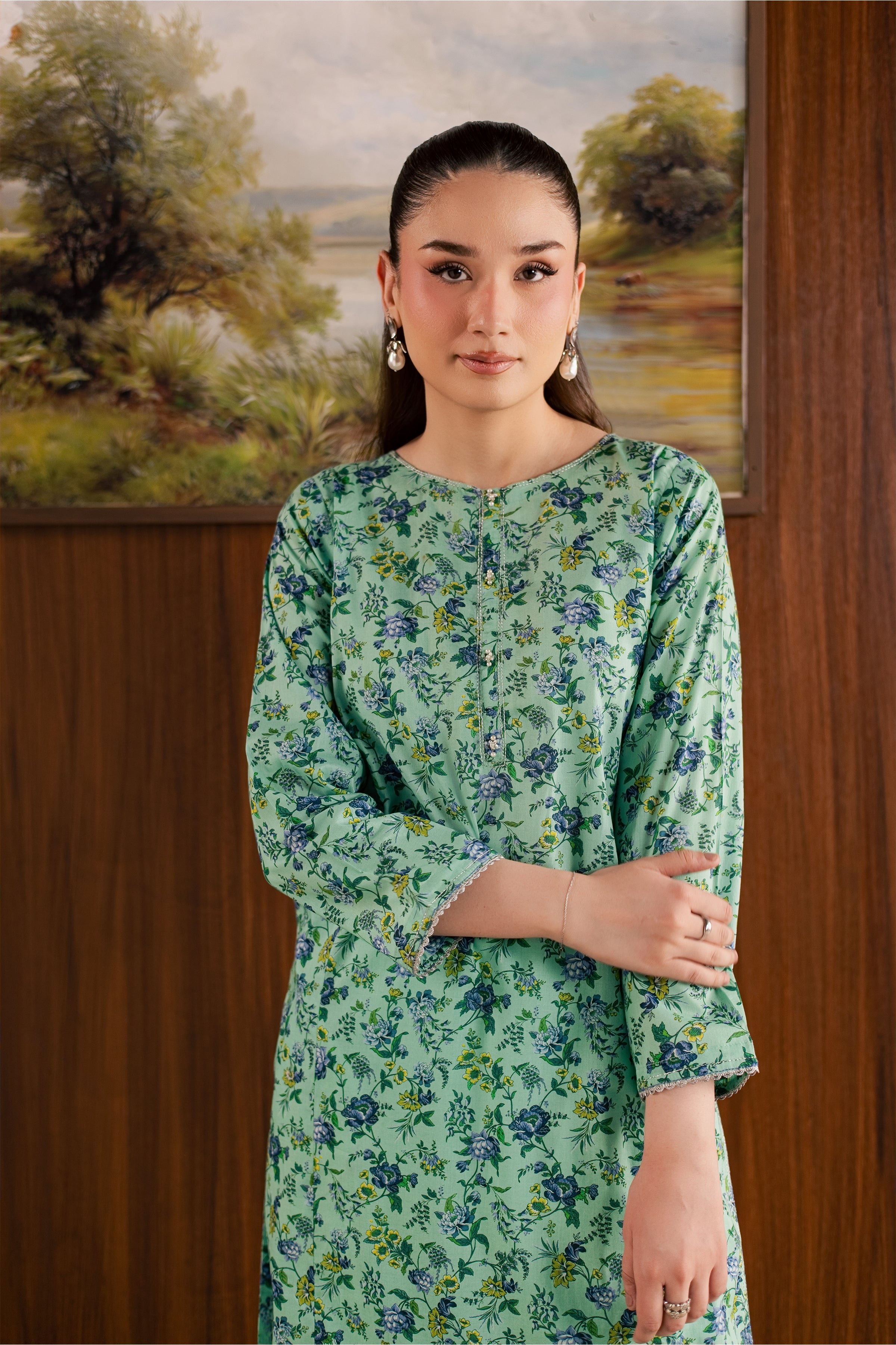Hanna 2Pc - Printed Lawn Dress