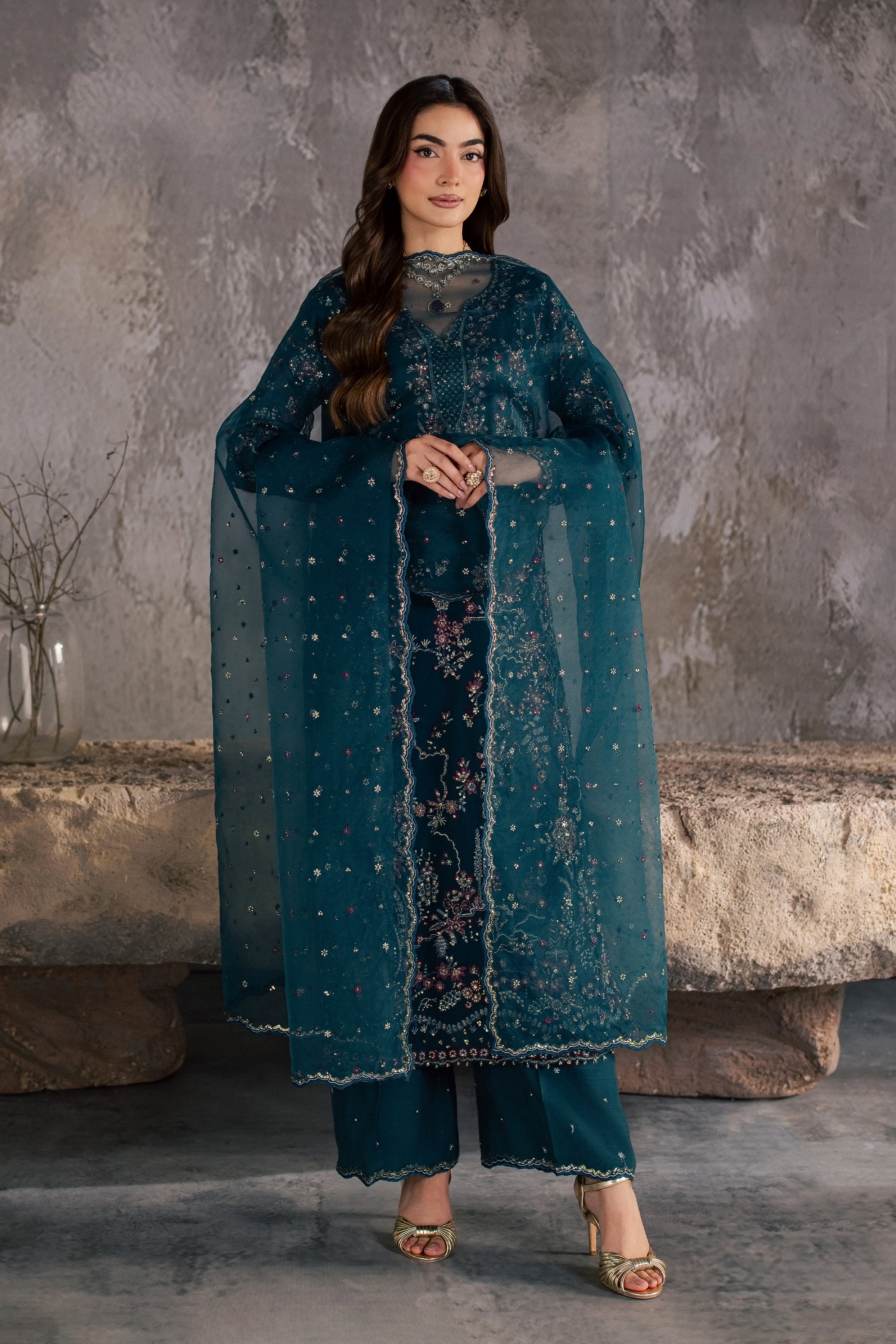 Nazish 3Pc - Festive Luxe Pret