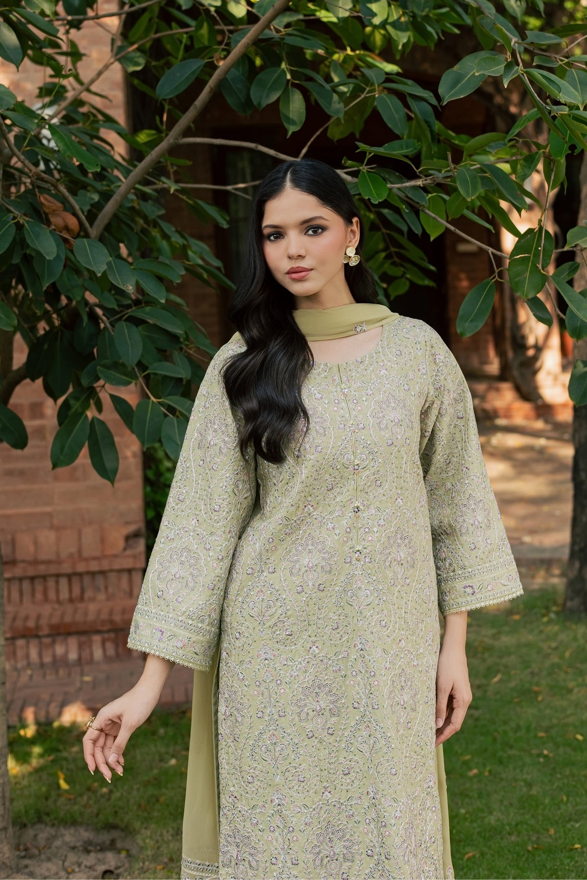 Kualalampur 3Pc - Embroidered Karandi Pret