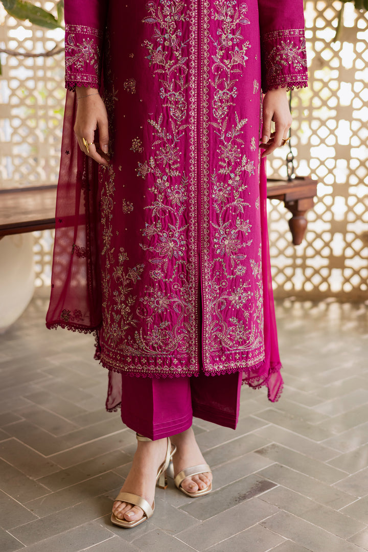 Ainsley 3Pc - Embroidered Khaddar Dress