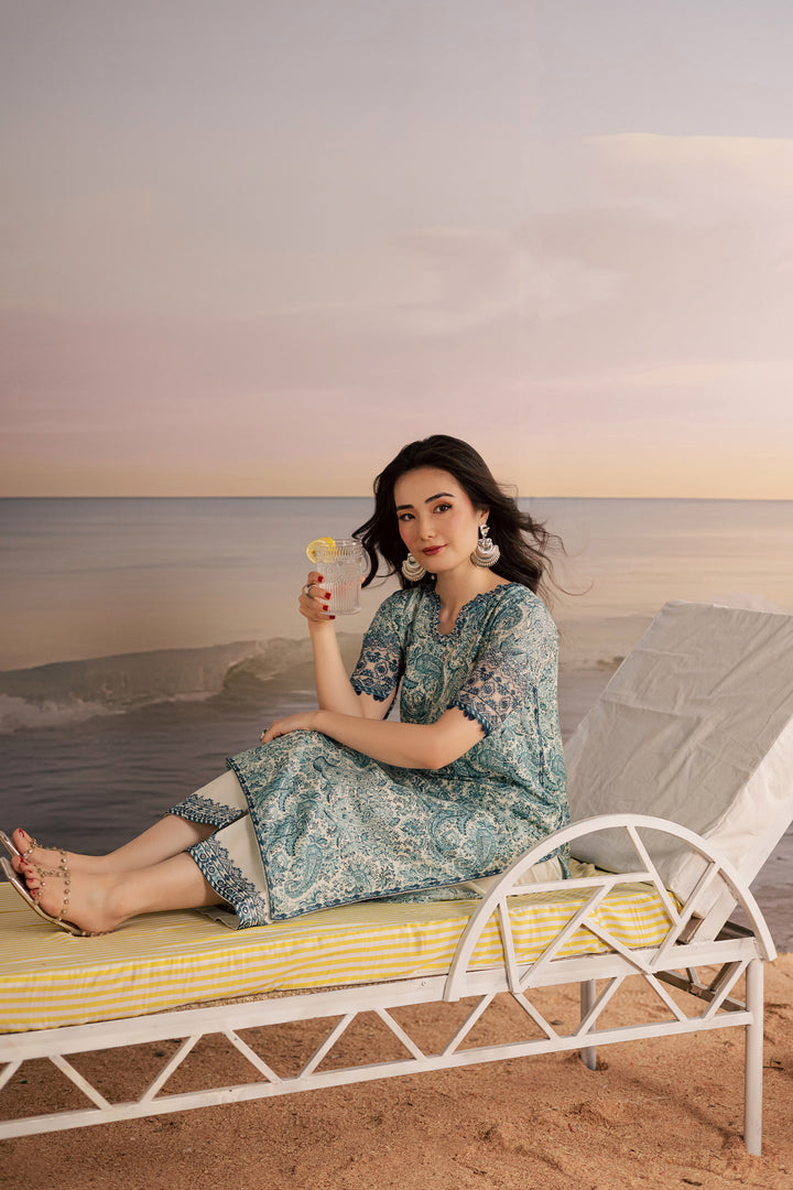 Tani 2Pc - Printed Lawn Dress