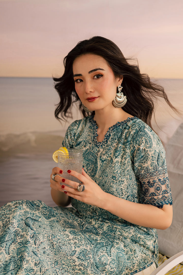 Tani 2Pc - Printed Lawn Dress