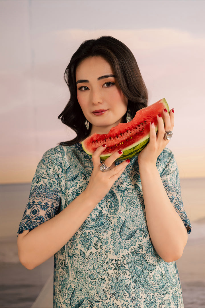 Tani 2Pc - Printed Lawn Dress