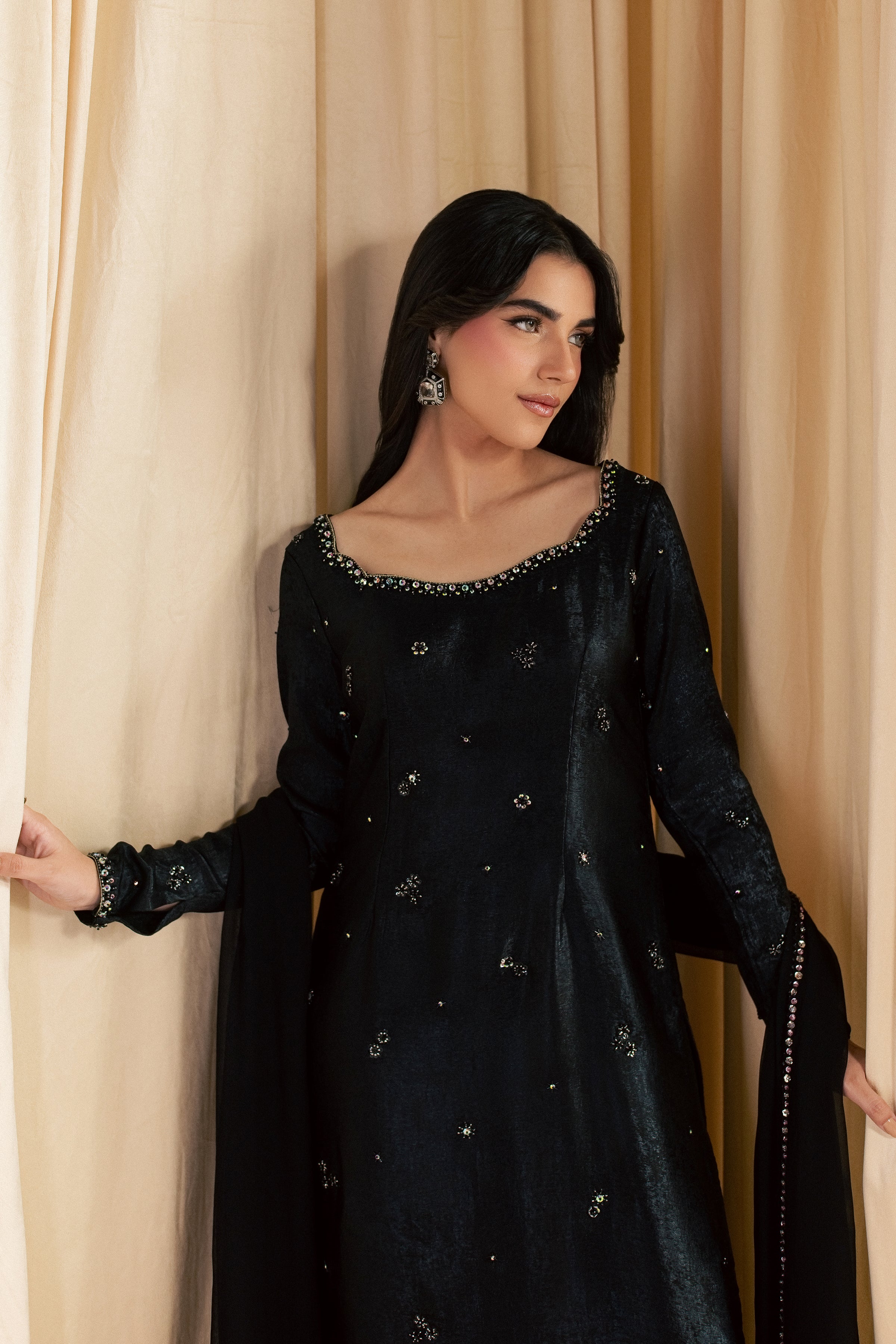 Siyah Shaam 3Pc - Festive Luxe Pret