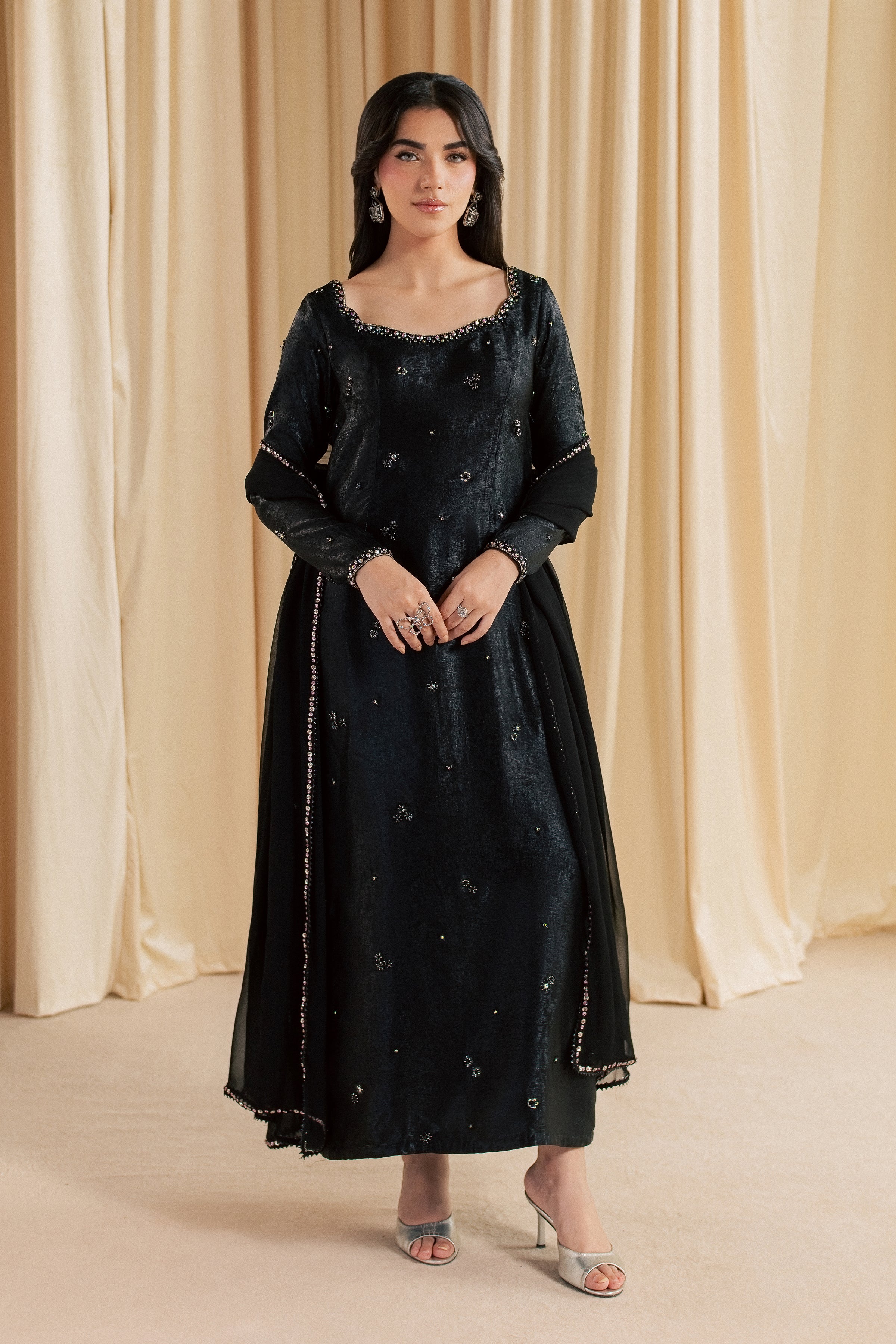Siyah Shaam 3Pc - Festive Luxe Pret