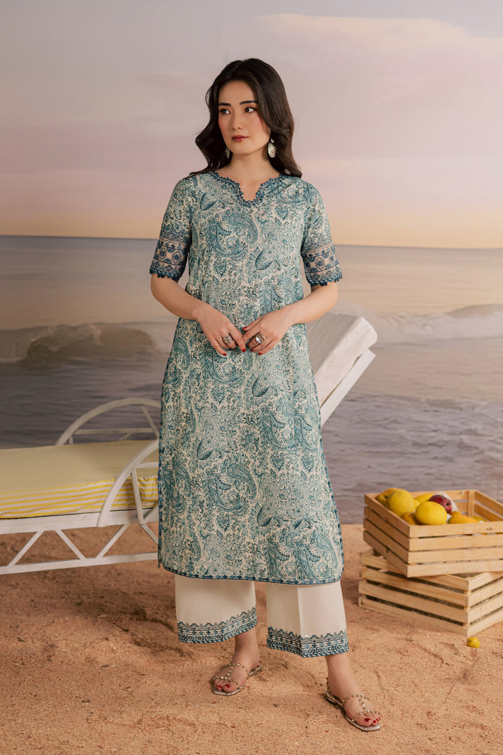 Tani 2Pc - Printed Lawn Dress
