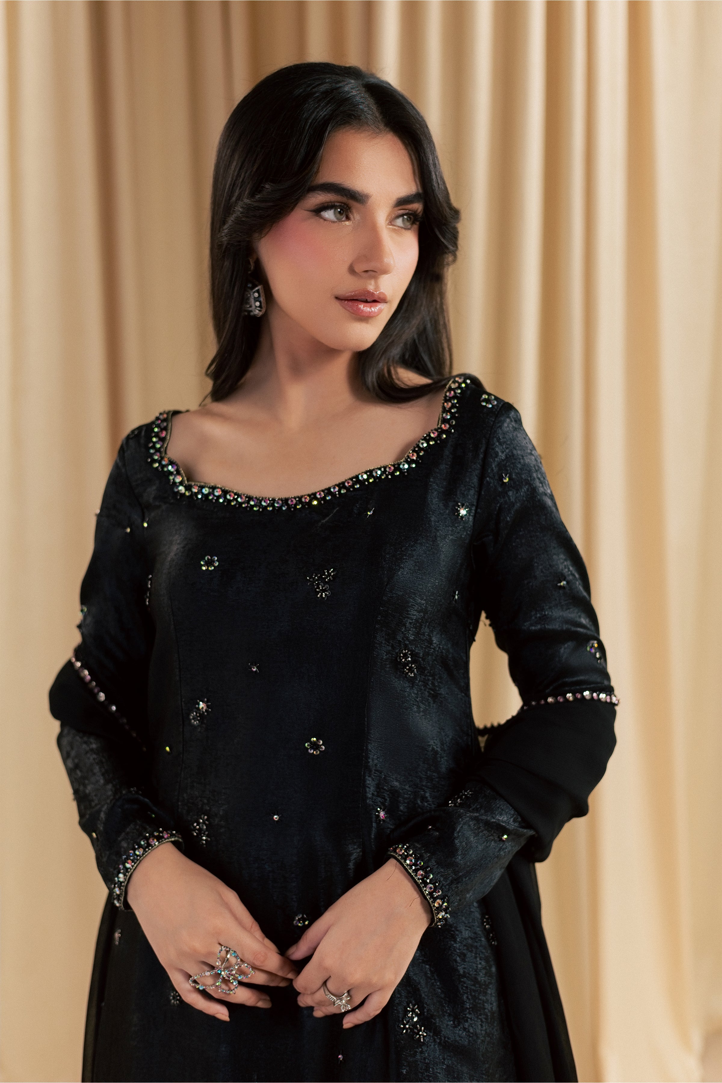 Siyah Shaam 3Pc - Festive Luxe Pret
