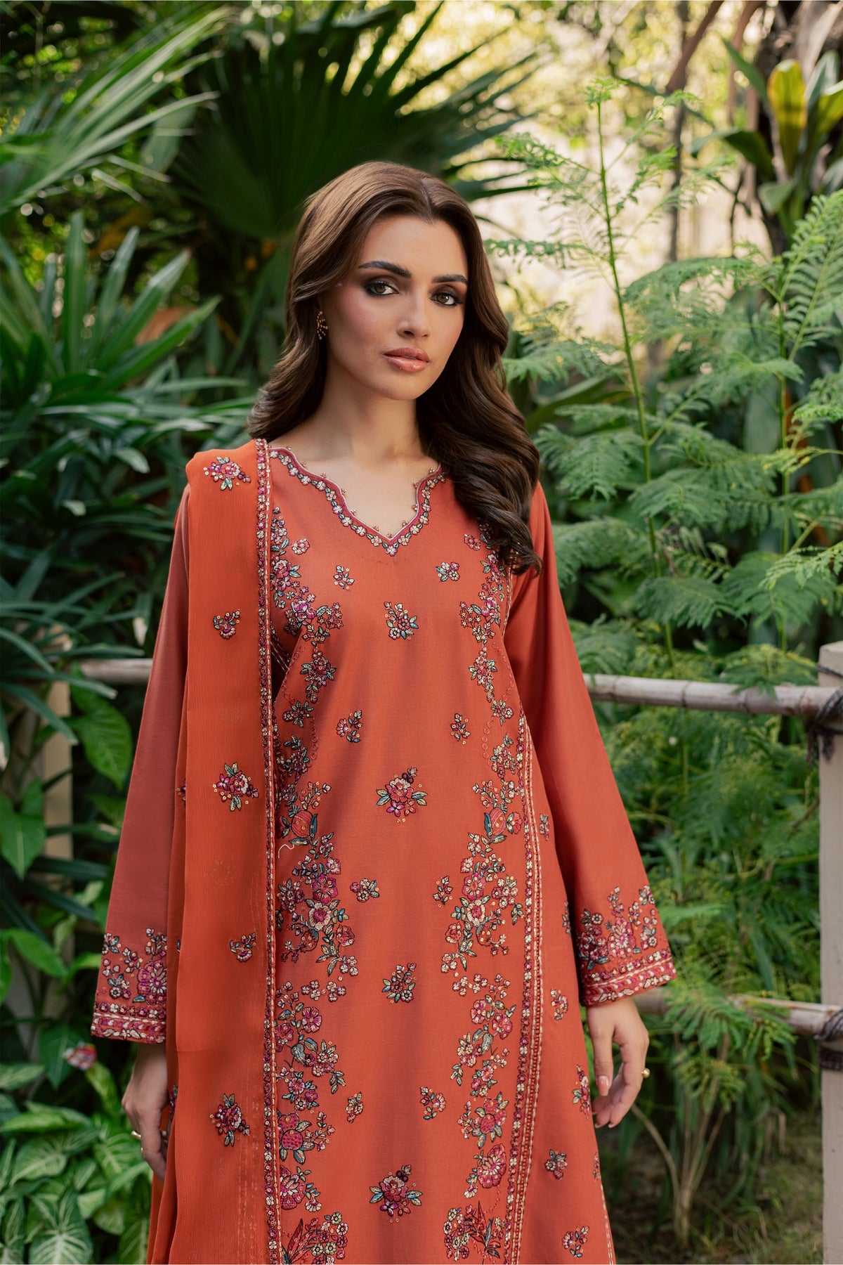 Leilani 3Pc - Embroidered Khaddar Pret