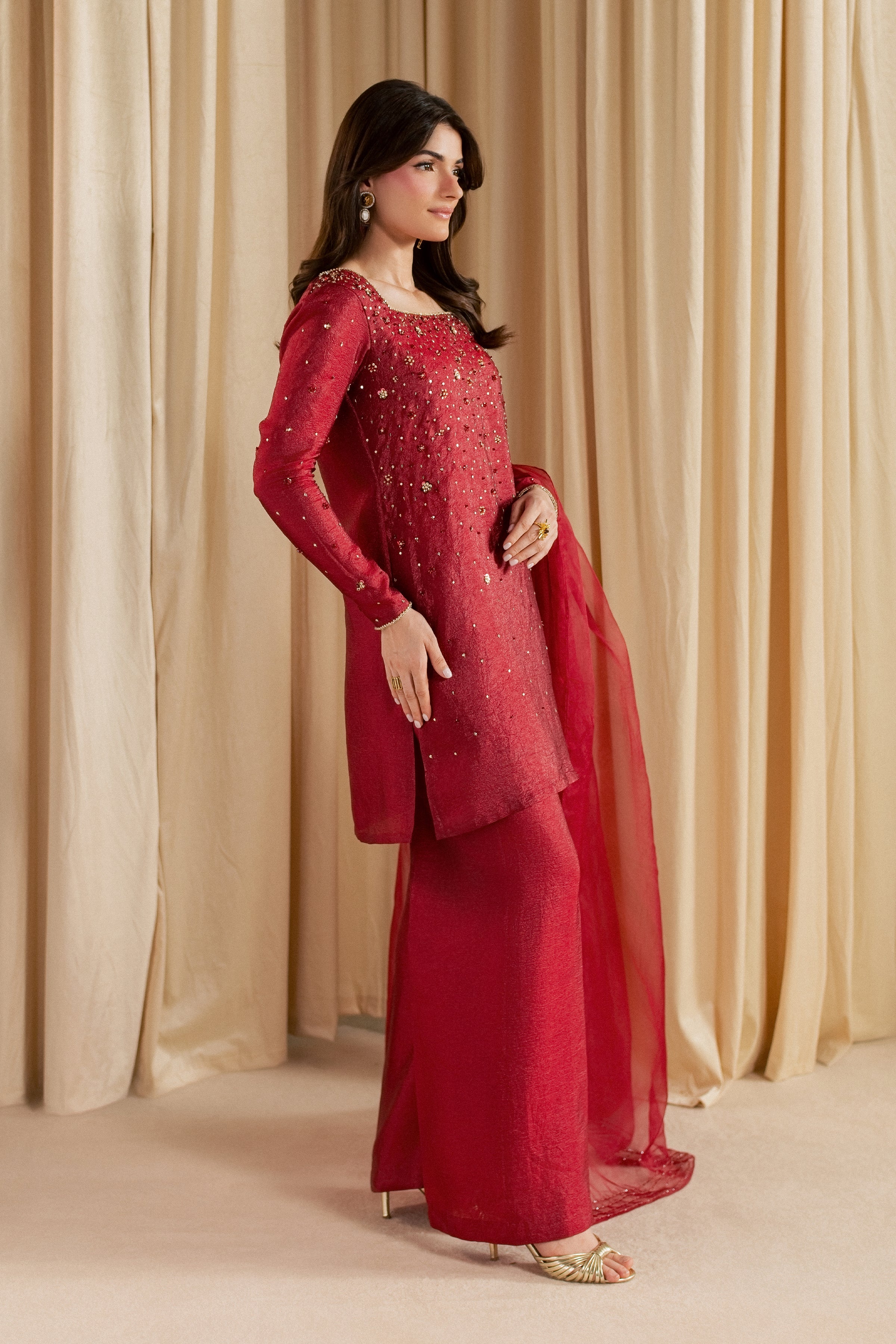 Ruby Stone 3Pc - Festive Luxe Pret