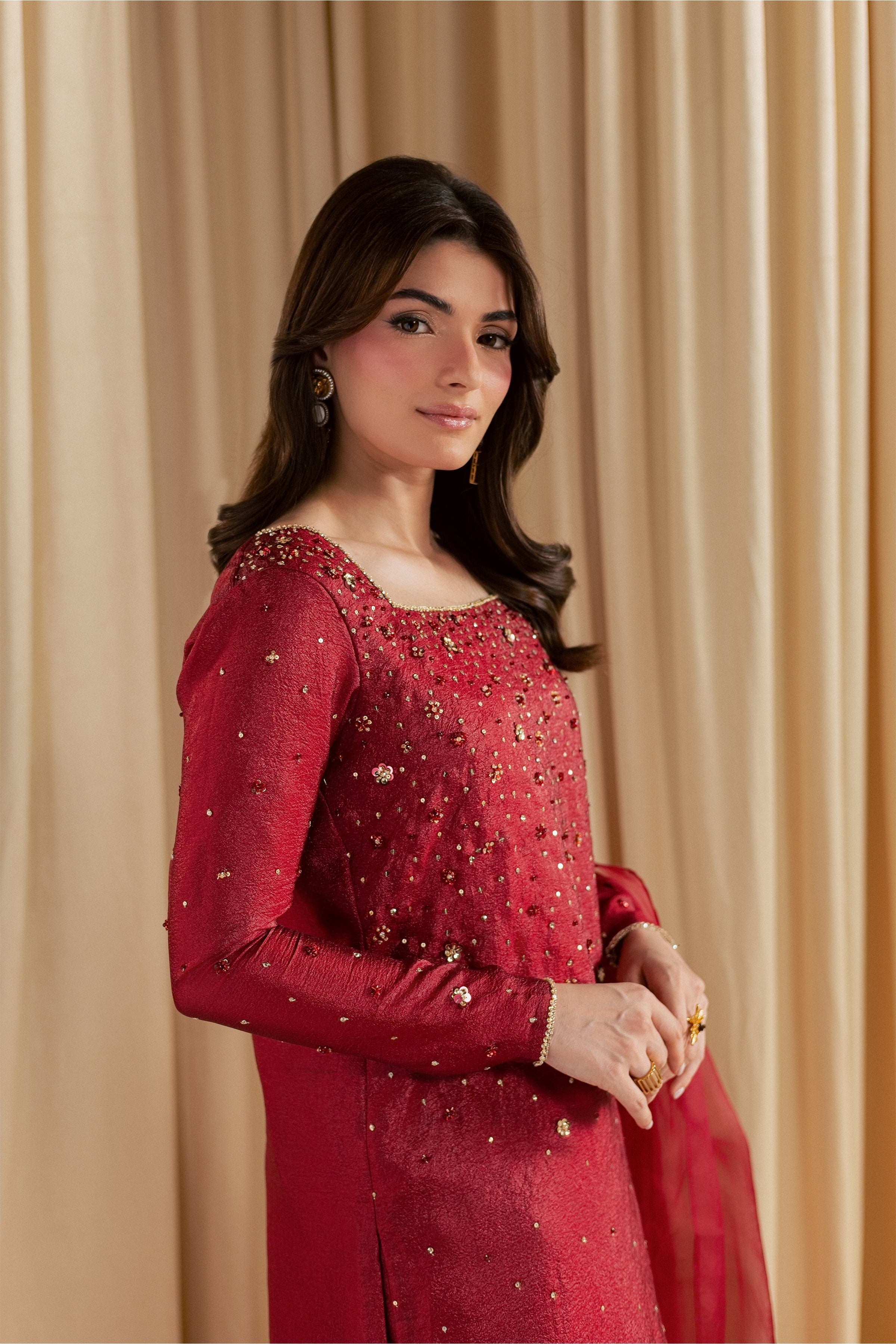 Ruby Stone 3Pc - Festive Luxe Pret