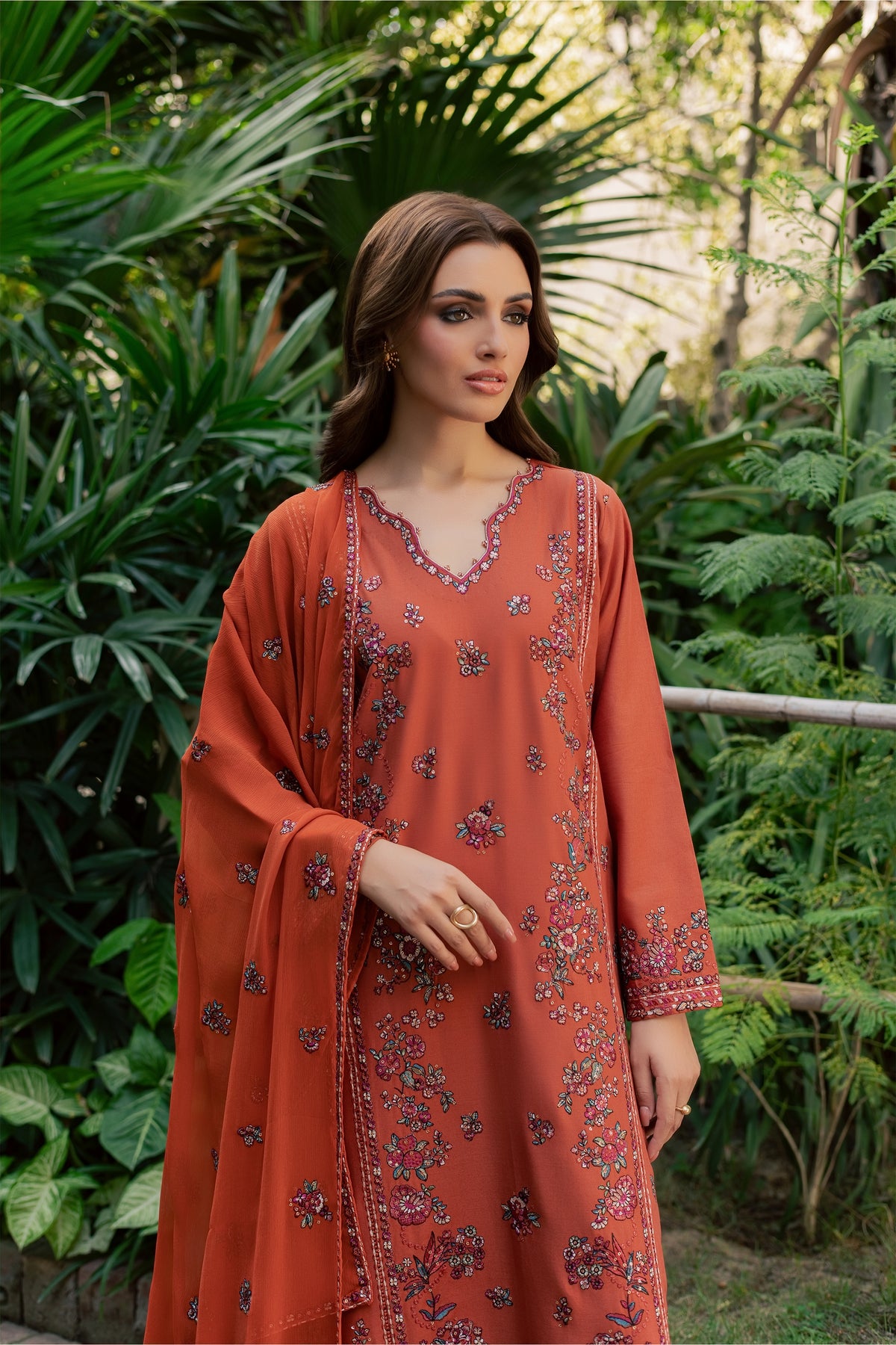 Leilani 3Pc - Embroidered Khaddar Pret