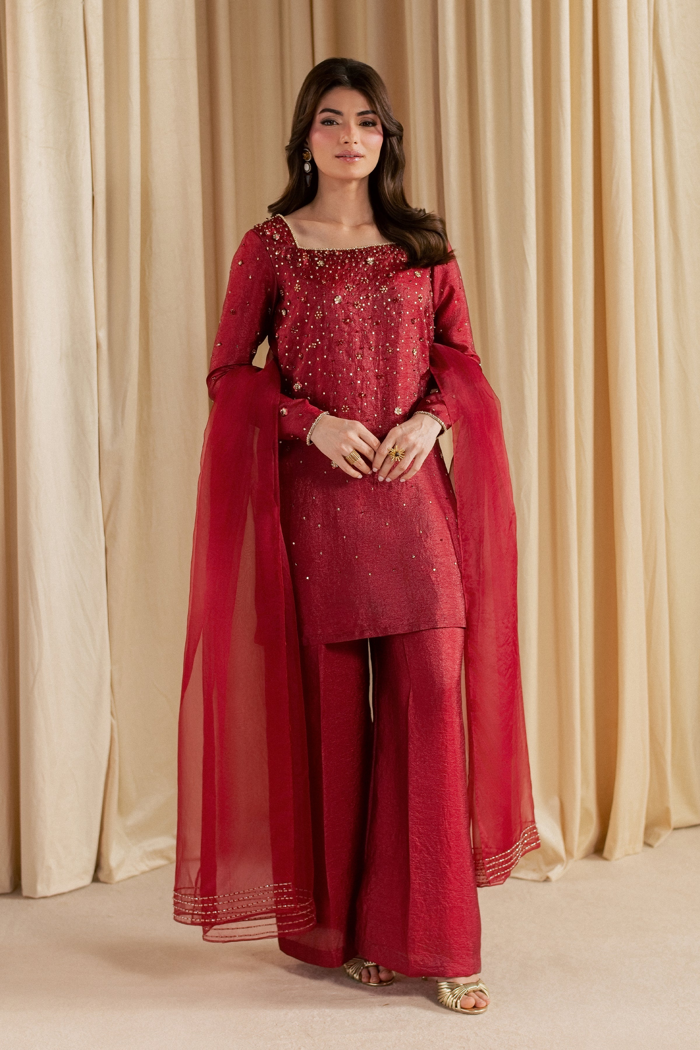 Ruby Stone 3Pc - Festive Luxe Pret