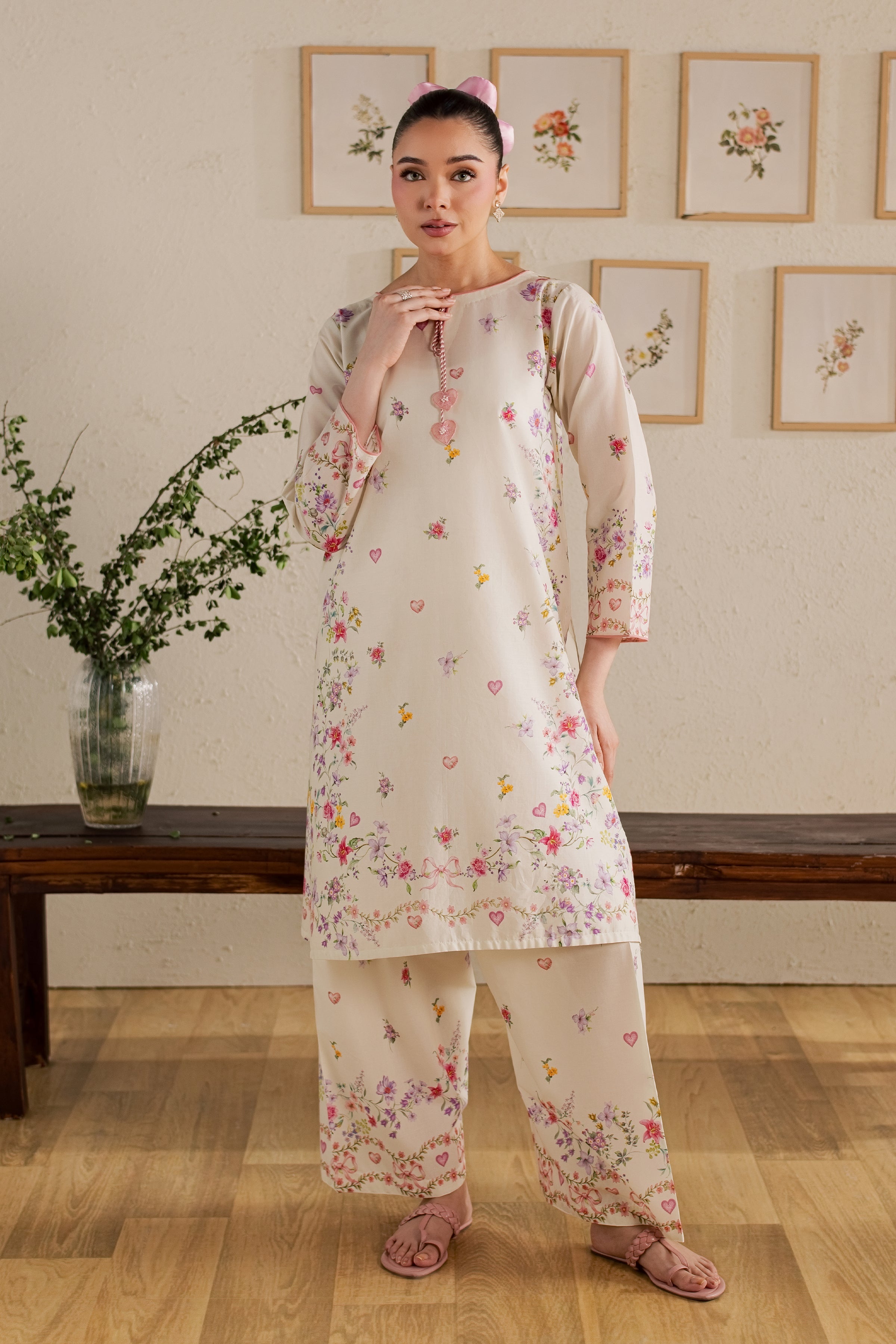 Khelani 2Pc - Printed Lawn Dress
