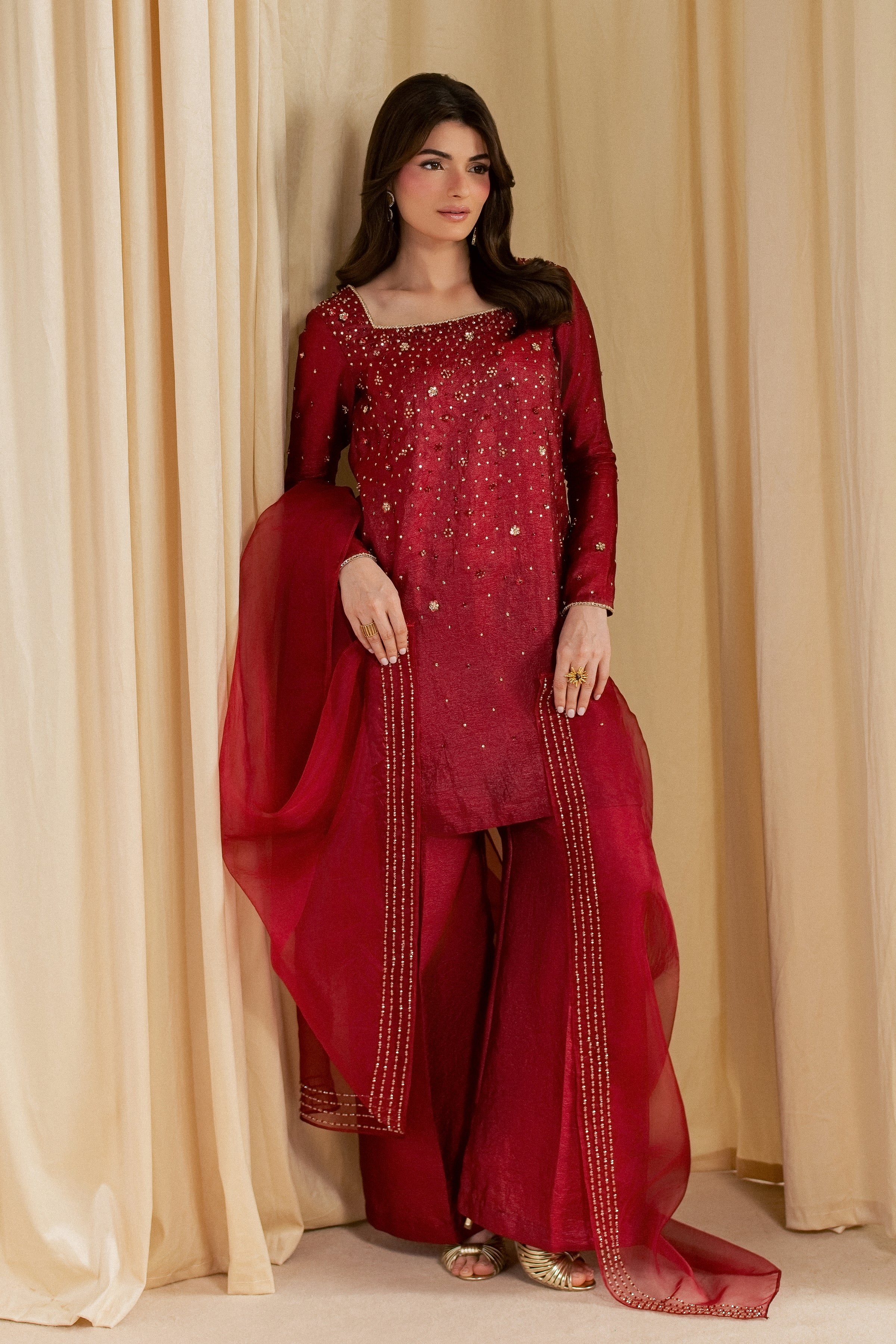 Ruby Stone 3Pc - Festive Luxe Pret