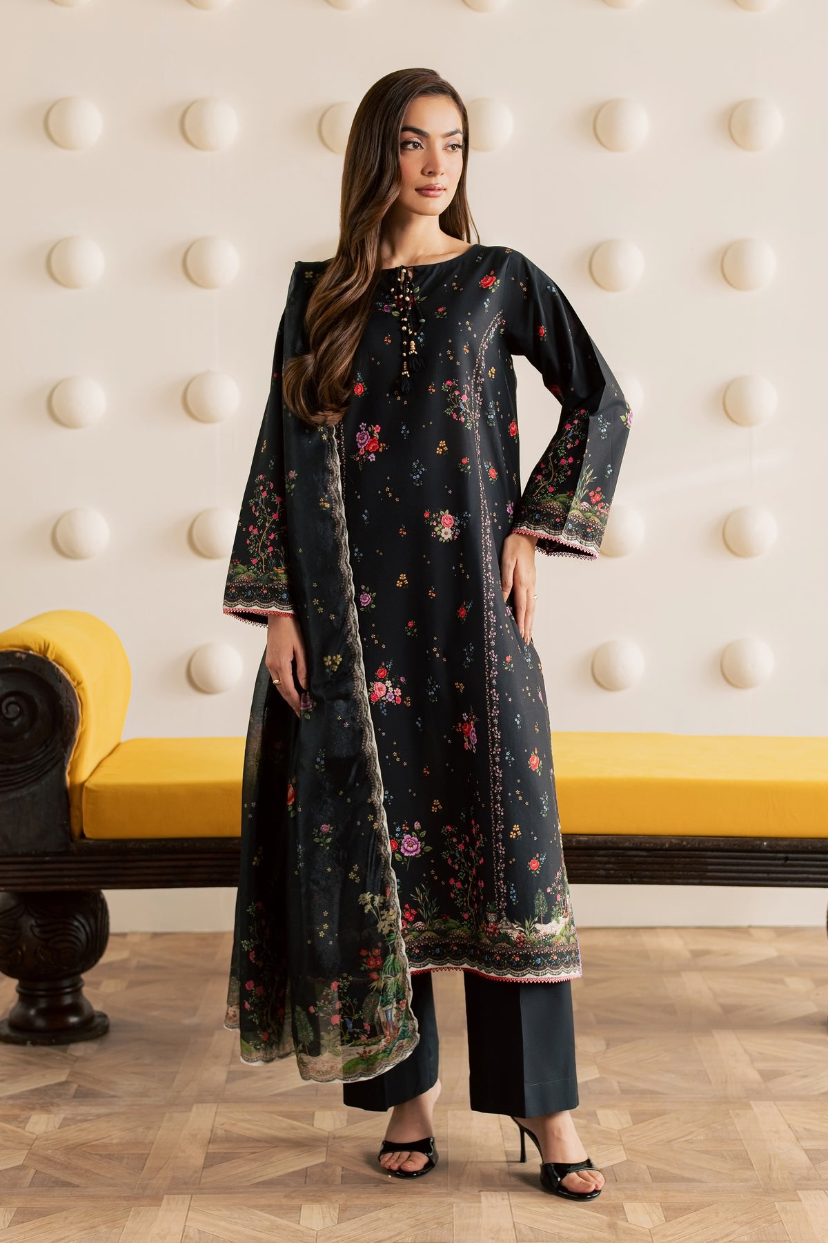 Aubrey 3Pc - Embroidered Cambric Pret