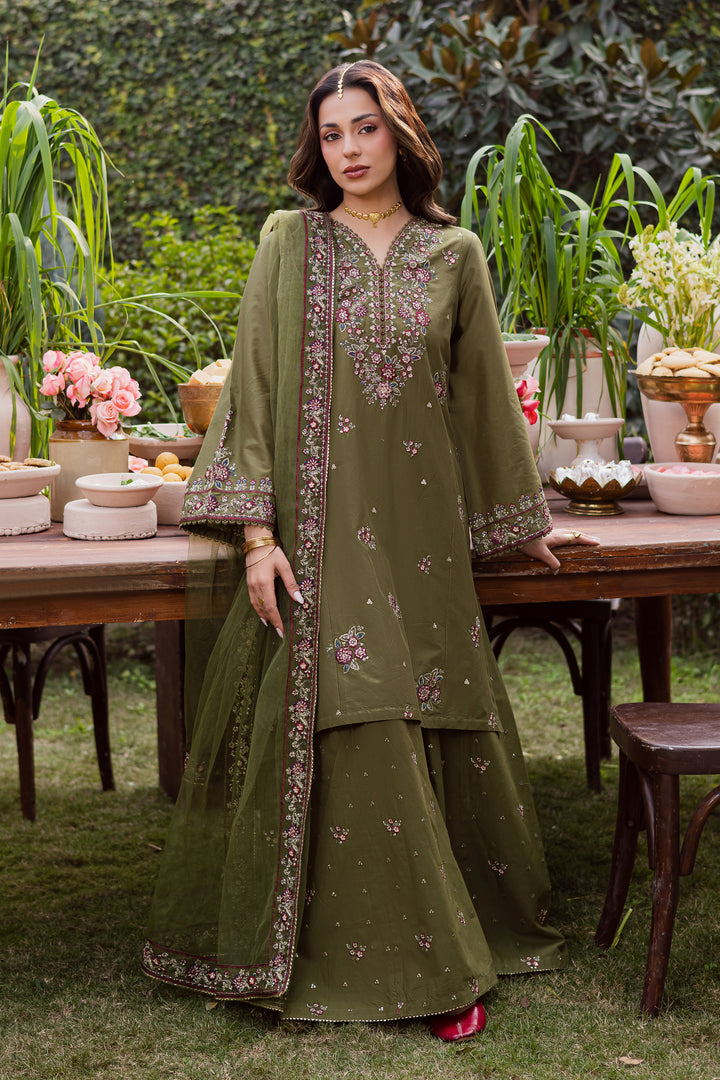 Mehlab 3Pc - Festive Embroidered Lawn